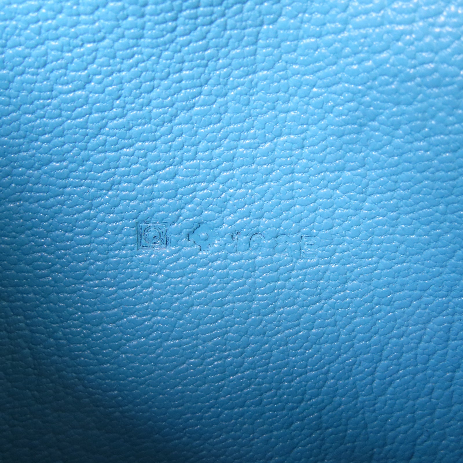 HERMES **【激減優惠】Chevre皮革Bearn Long Wallet銀扣長錢包藍色Blue Jean