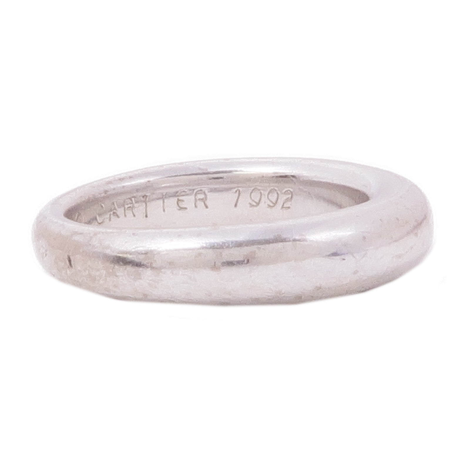CARTIER 18K白金Ring戒指US#4.5