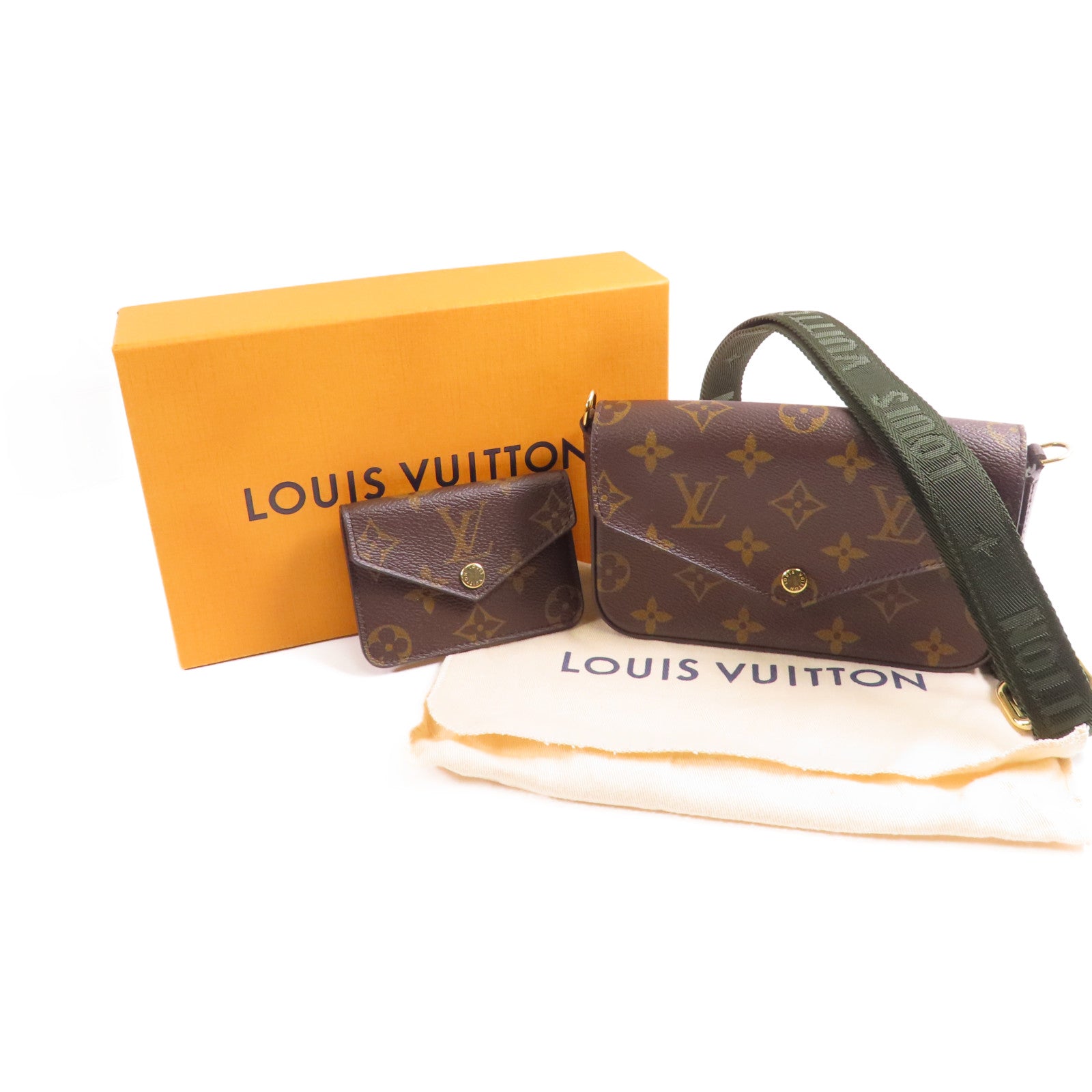 LOUIS VUITTON Monogram Felicie Strap & Go金扣肩背袋