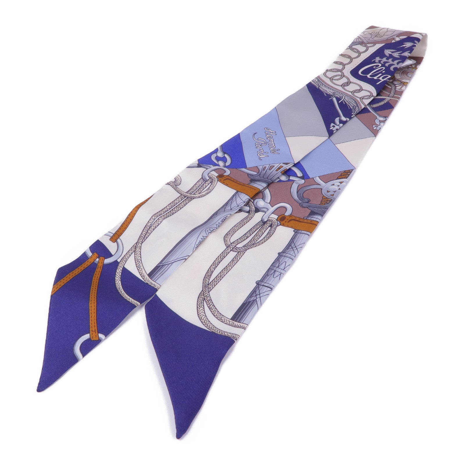 HERMES 絲質Twilly絲巾