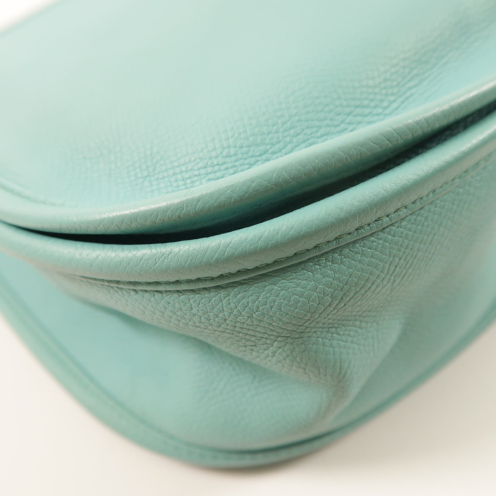 HERMES Epsom皮革Evelyne GM銀扣肩背袋