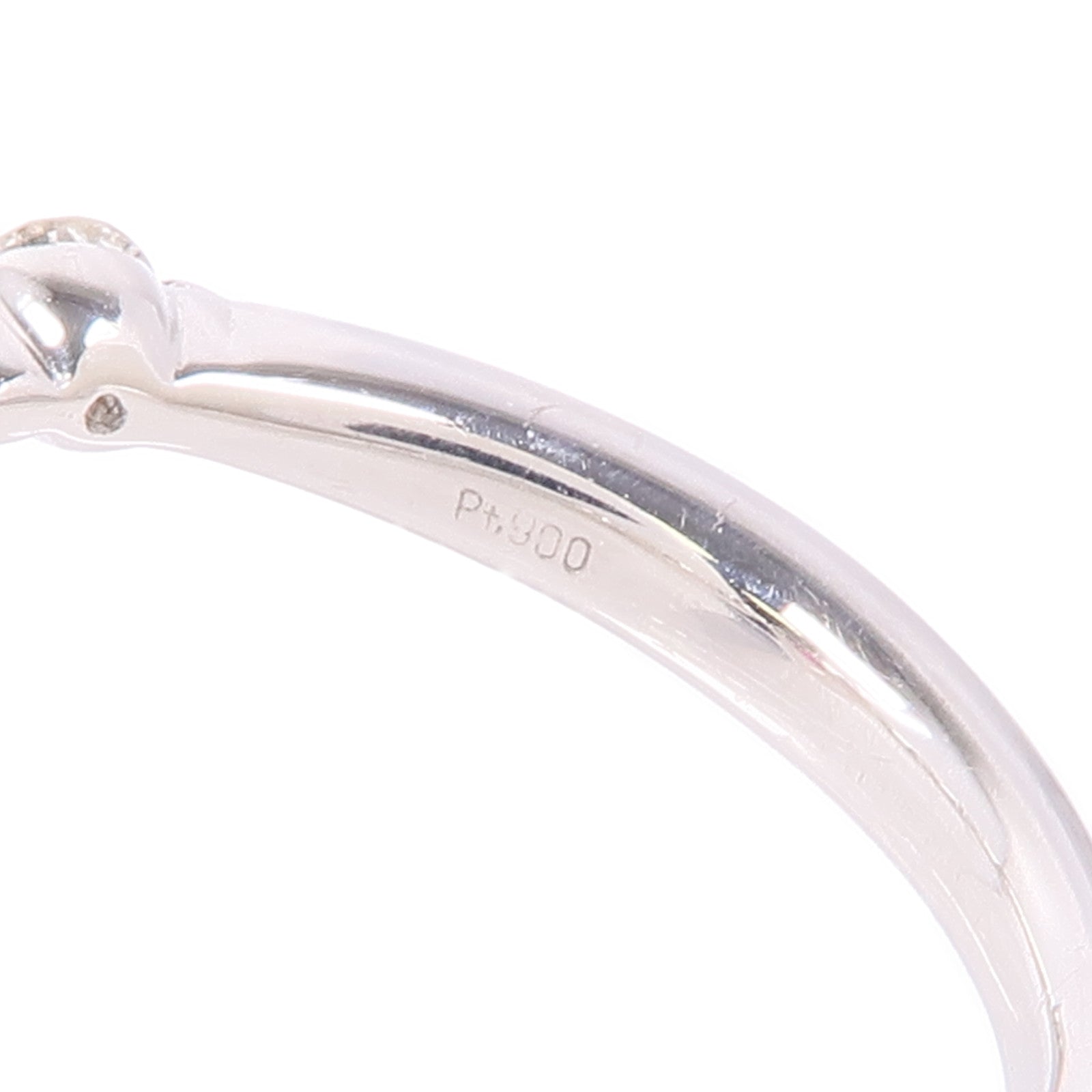 JEWELRY 【激減優惠】PT900鉑金Ruby/Diamond Ring紅寶石/鑽石戒指US#6.5