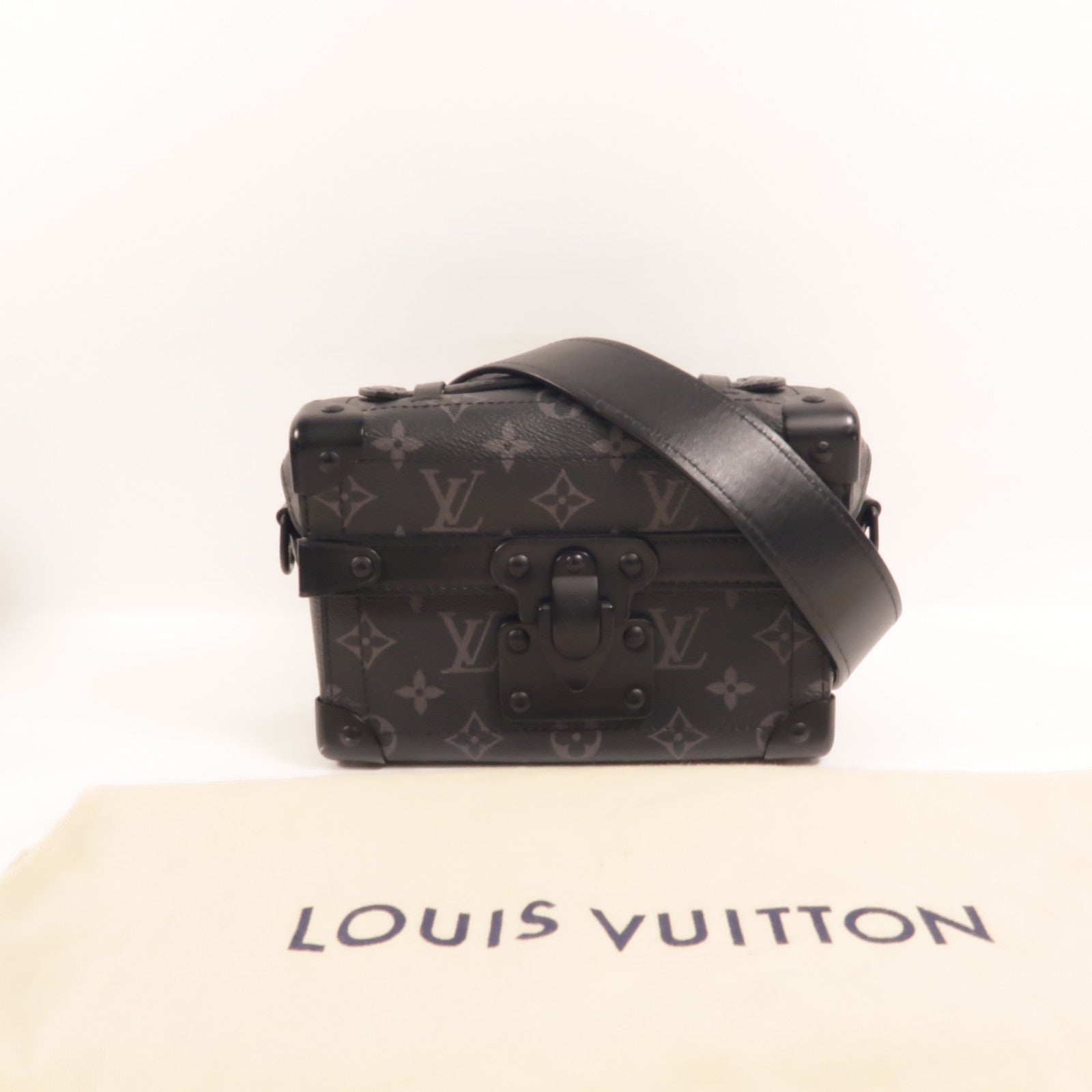 LOUIS VUITTON Monogram Eclipse Soul Trunk手挽肩背兩用袋