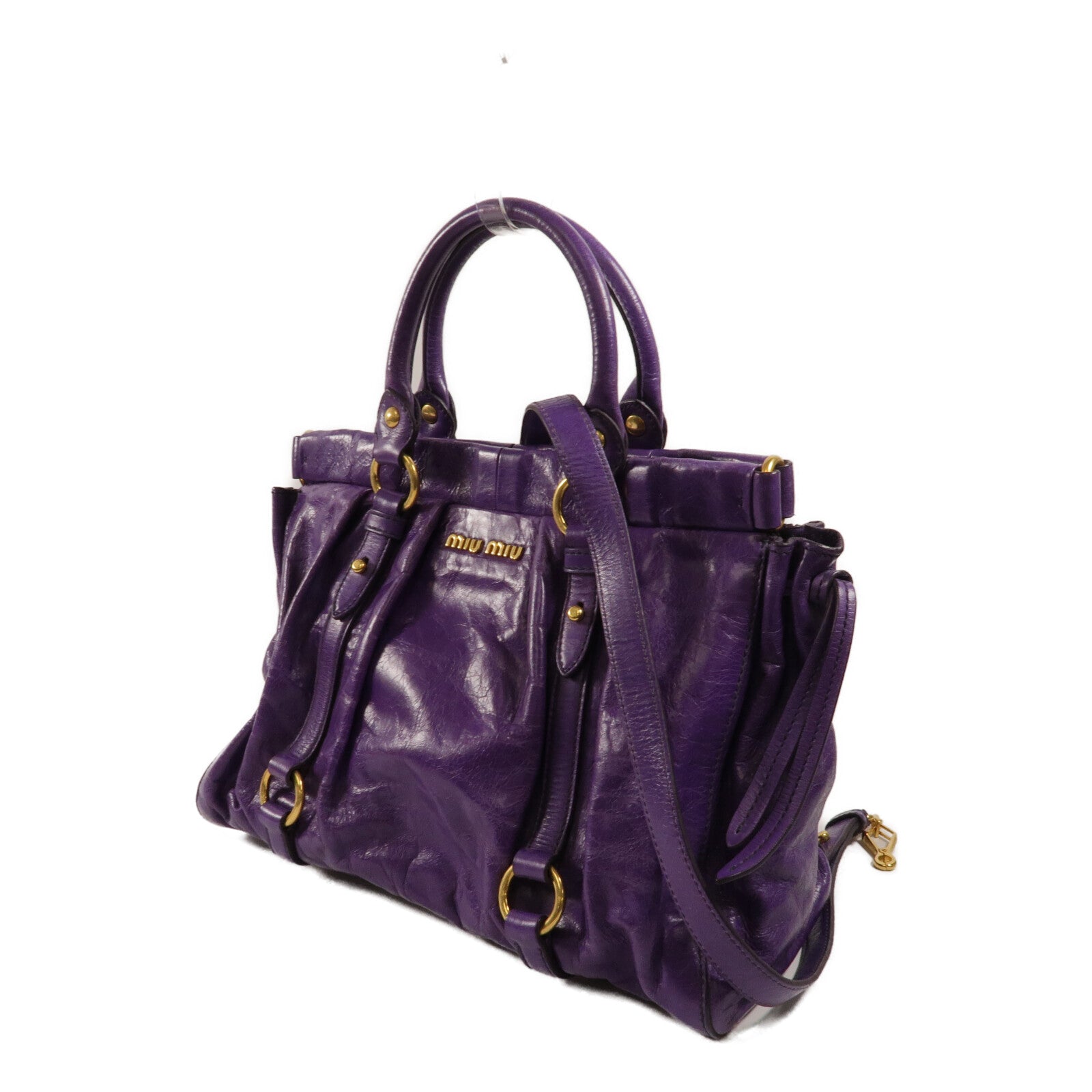Miu Miu 牛皮皮革Shoulder Bag手挽肩背兩用袋