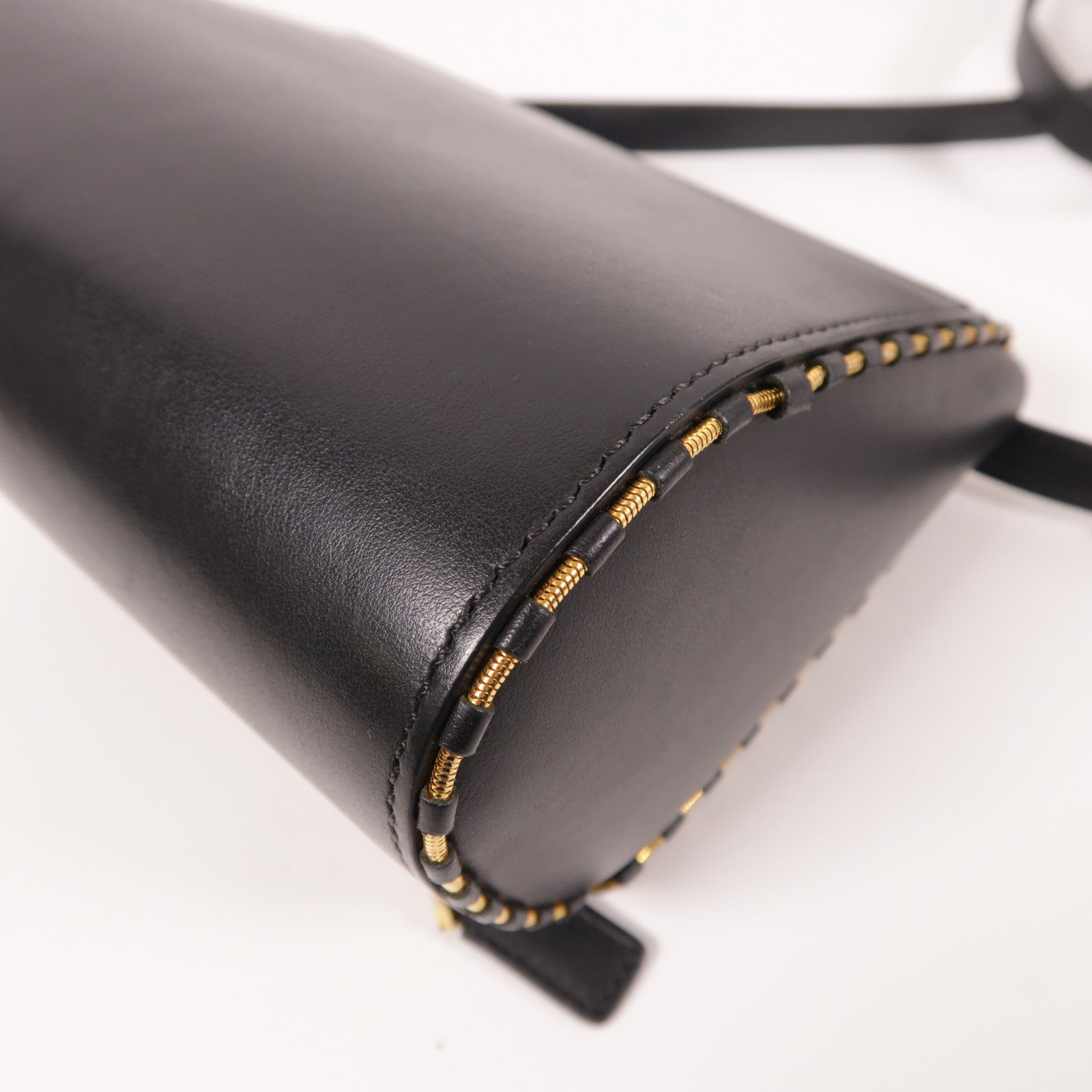 GIVENCHY GHW Pandora Box Shoulder Bag Calfskin Leather Black