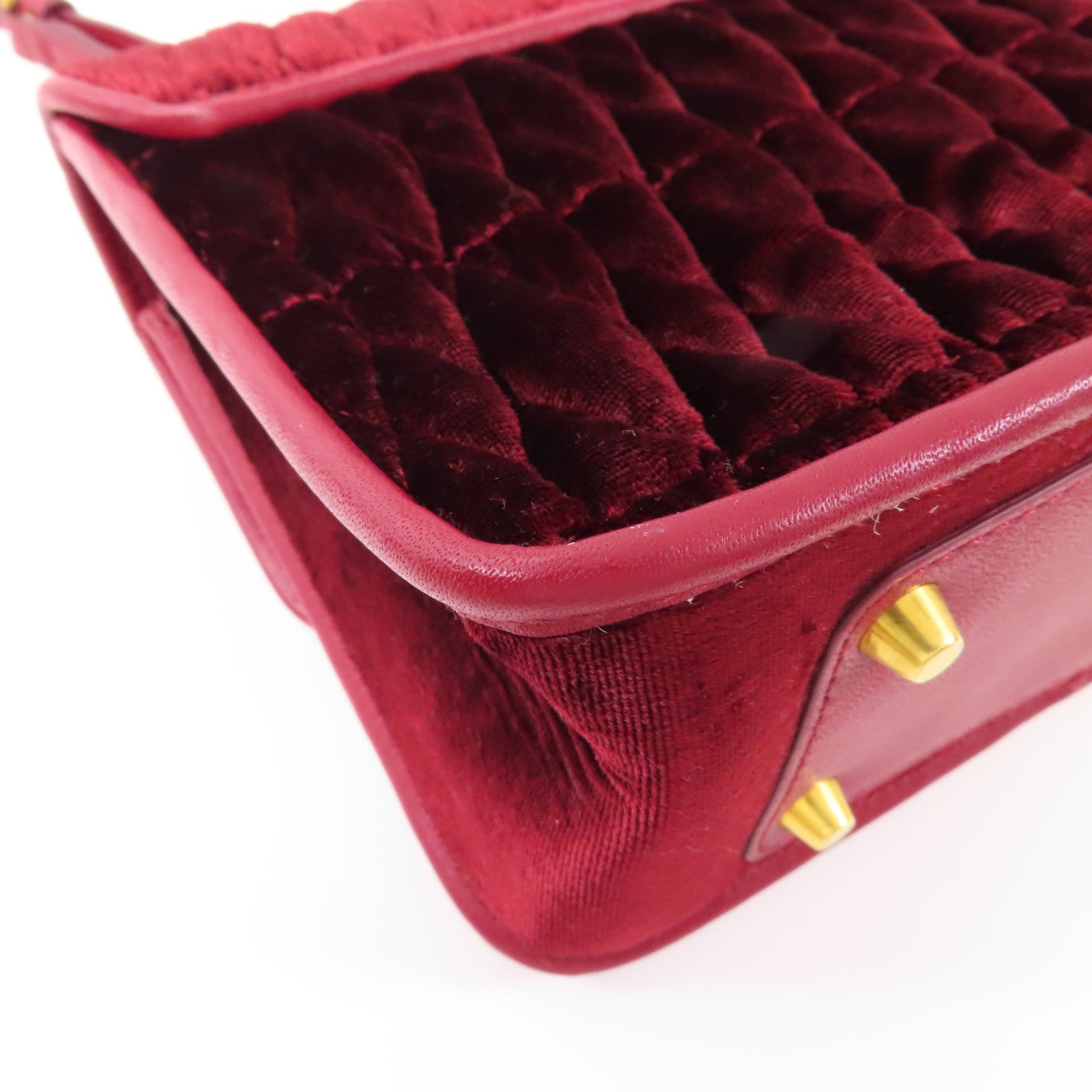 Furla 【激減優惠】天鵝絨Shoulder Bag金扣肩背袋