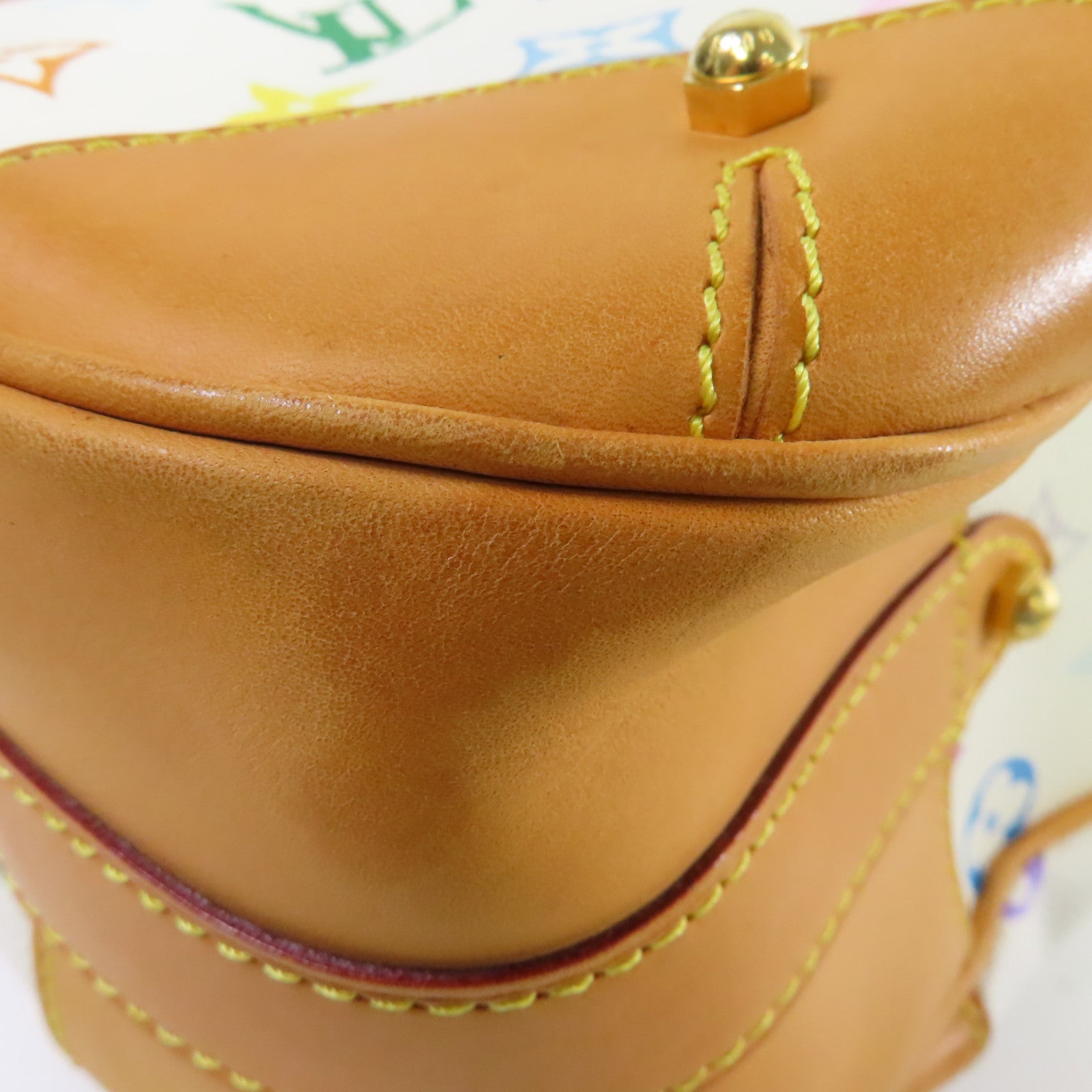 LOUIS VUITTON Monogram Multicolore Greta Shoulder Bag金扣肩背袋白色/彩色