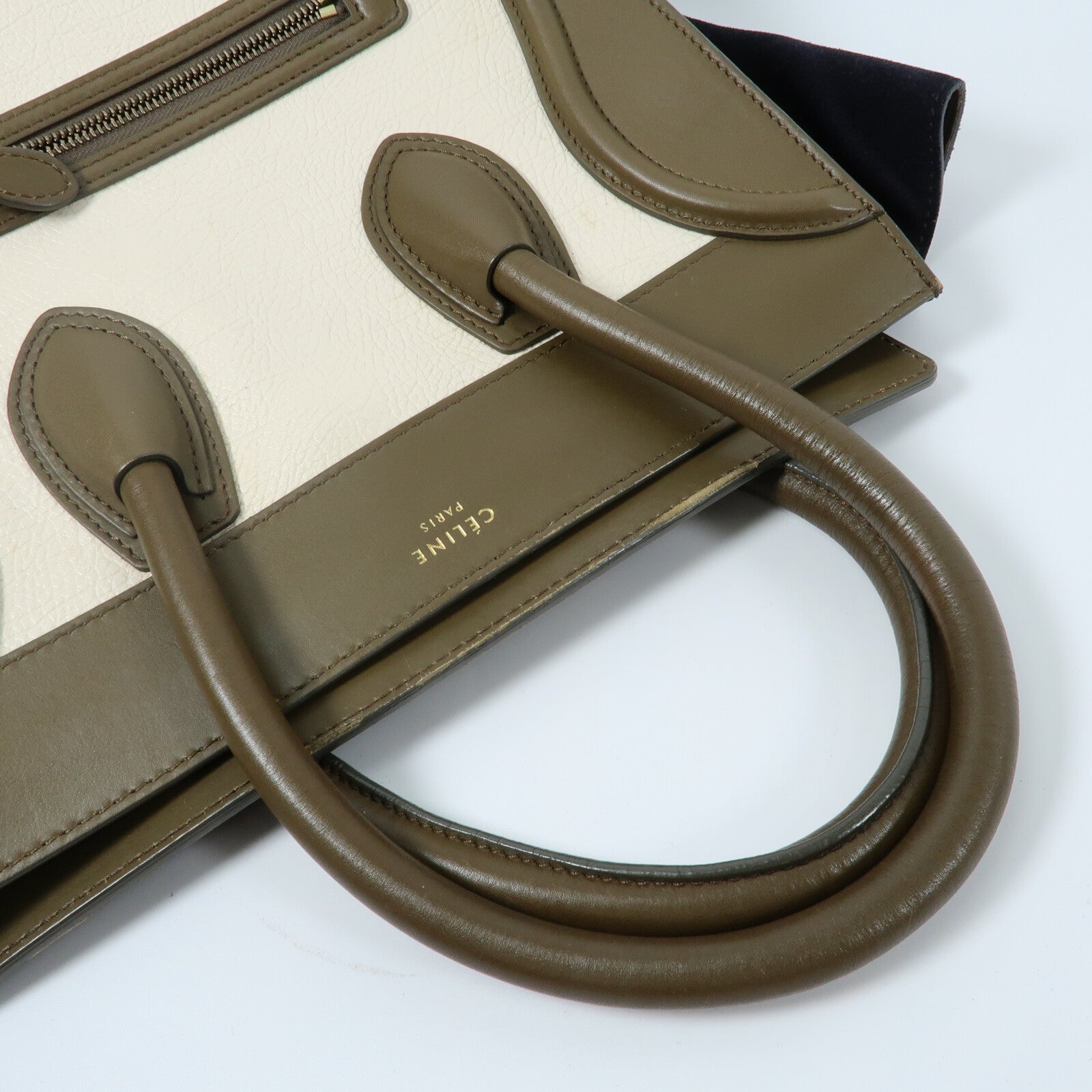 CELINE 牛皮皮革Mini Luggage手挽袋