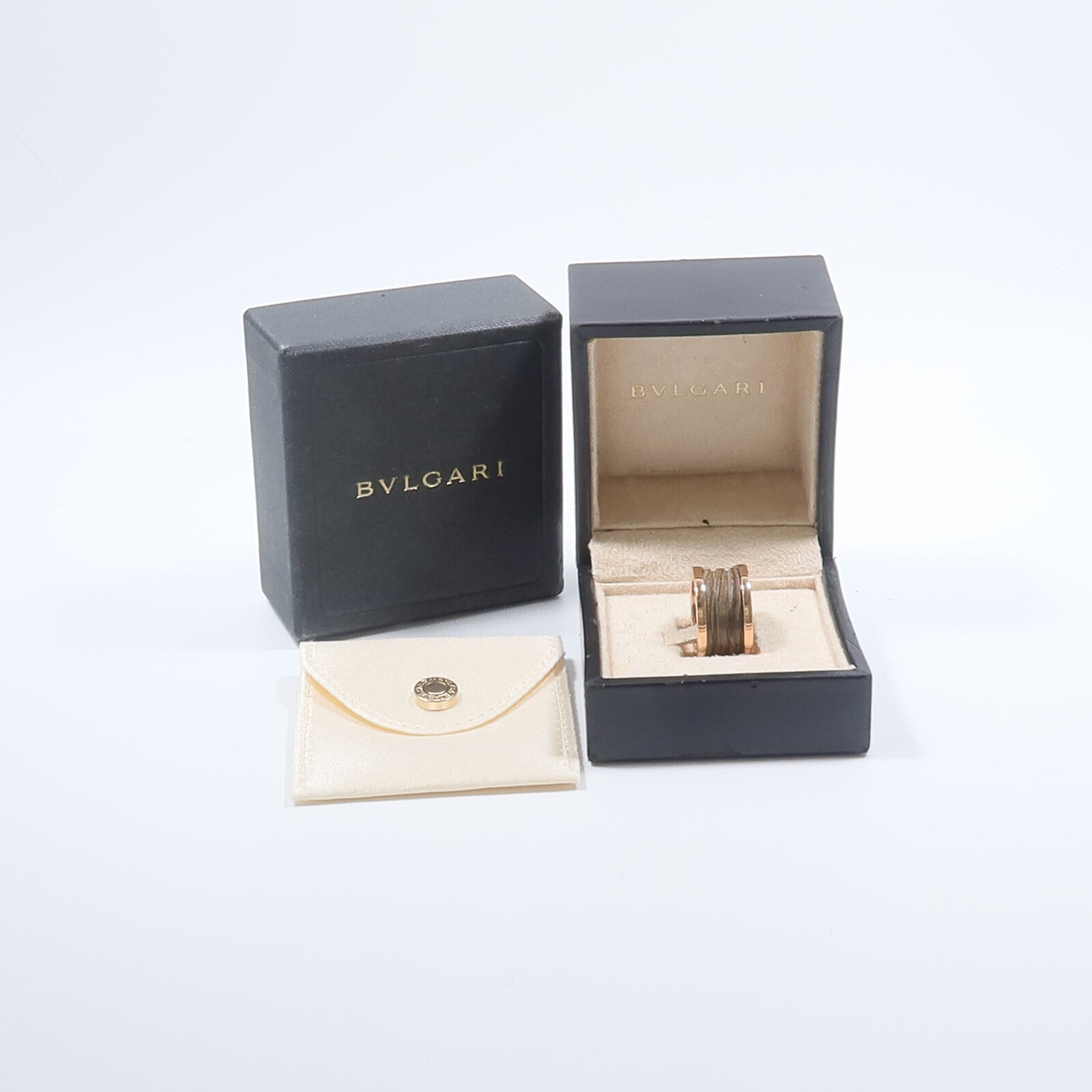 BVLGARI 18K玫瑰金B-zero1 Ring戒指