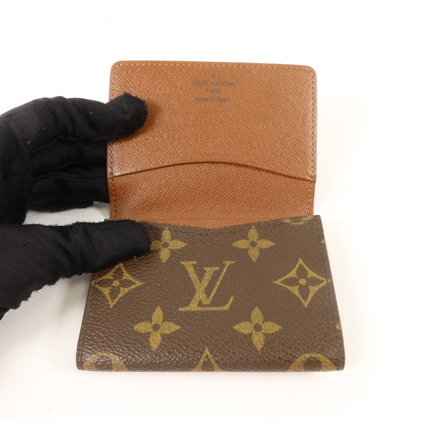 LOUIS VUITTON Monogram Enveloppe Carte De Visite金扣卡片套