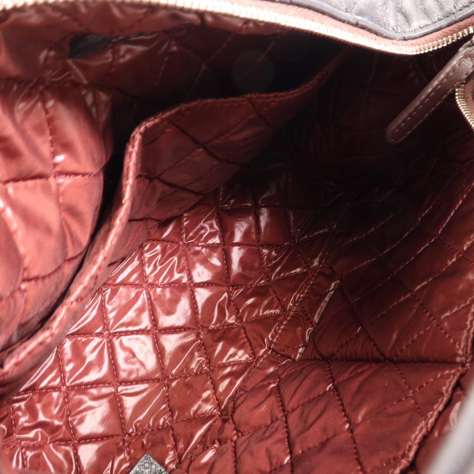 CHANEL 牛皮皮革Hand Bag銀扣手挽袋