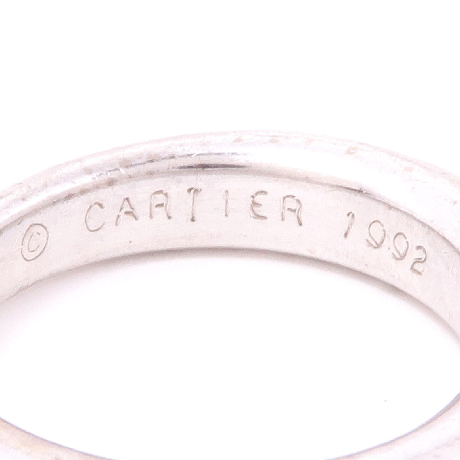 CARTIER 18K白金Ring戒指US#4.5