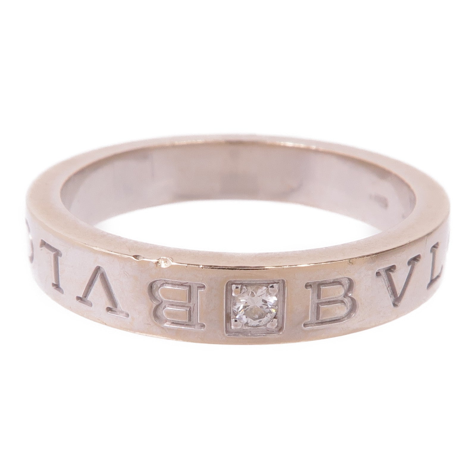 BVLGARI 【激減優惠】18K白金B.Zero1 Essential Ring鑽石戒指Bvlgari#61/US#9.5