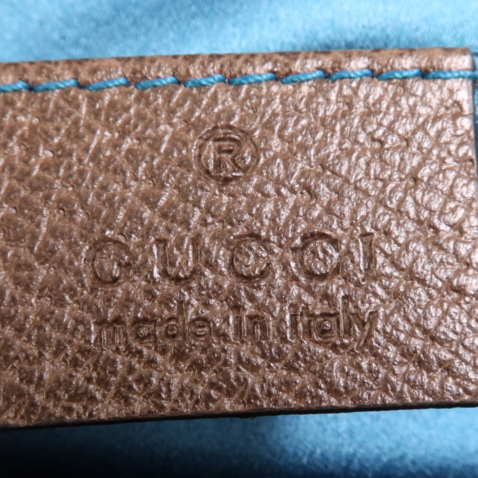 GUCCI 塗層帆布/牛皮皮革Shoulder Bag金扣鏈帶肩背袋