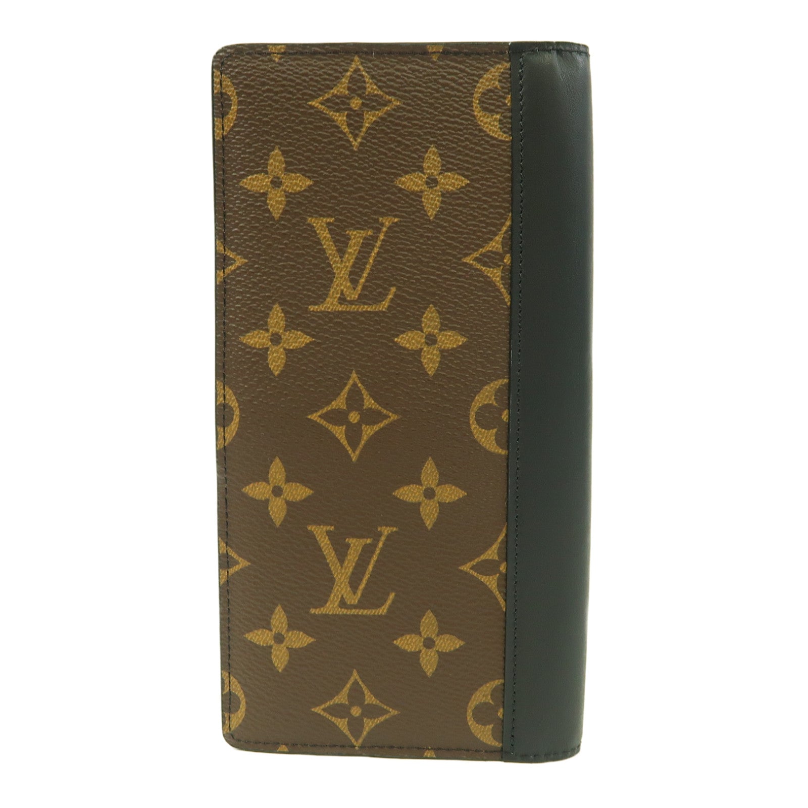 LOUIS VUITTON 【激減優惠】Monogram Portefeuille Brazza銀扣長錢包啡色