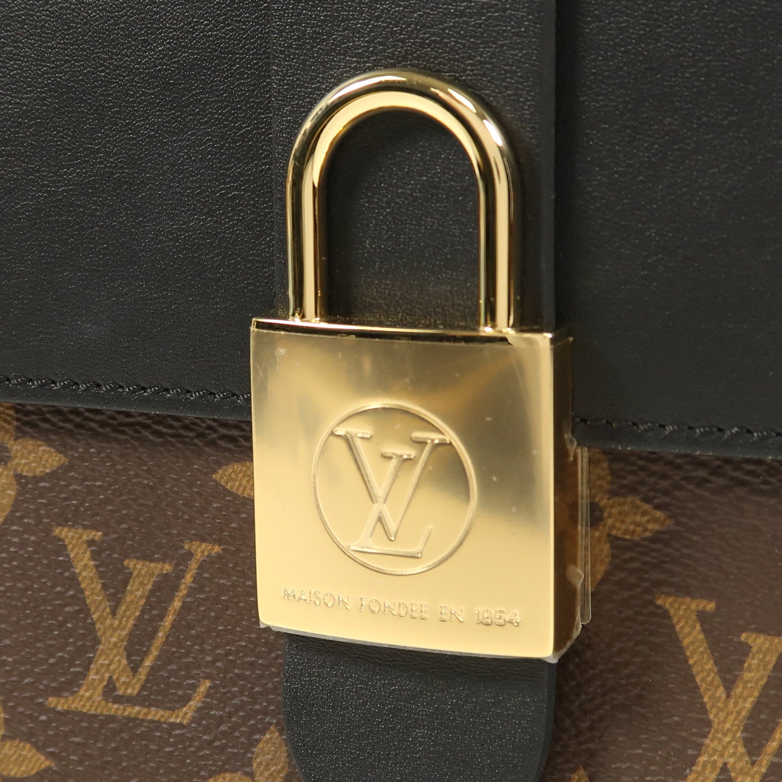 LOUIS VUITTON Monogram Locky BB金扣手挽肩背兩用袋