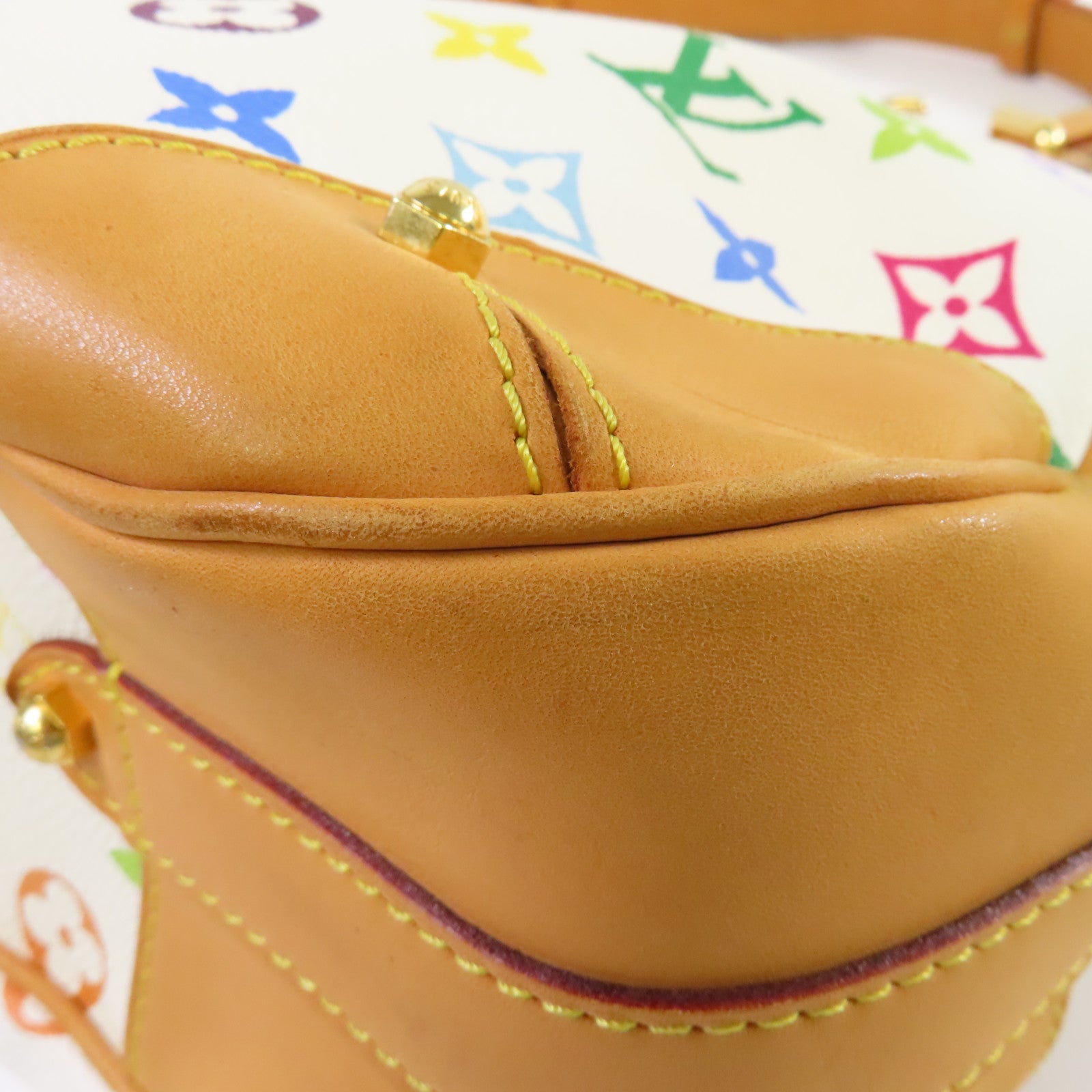 LOUIS VUITTON Monogram Multicolore Greta Shoulder Bag金扣肩背袋白色/彩色
