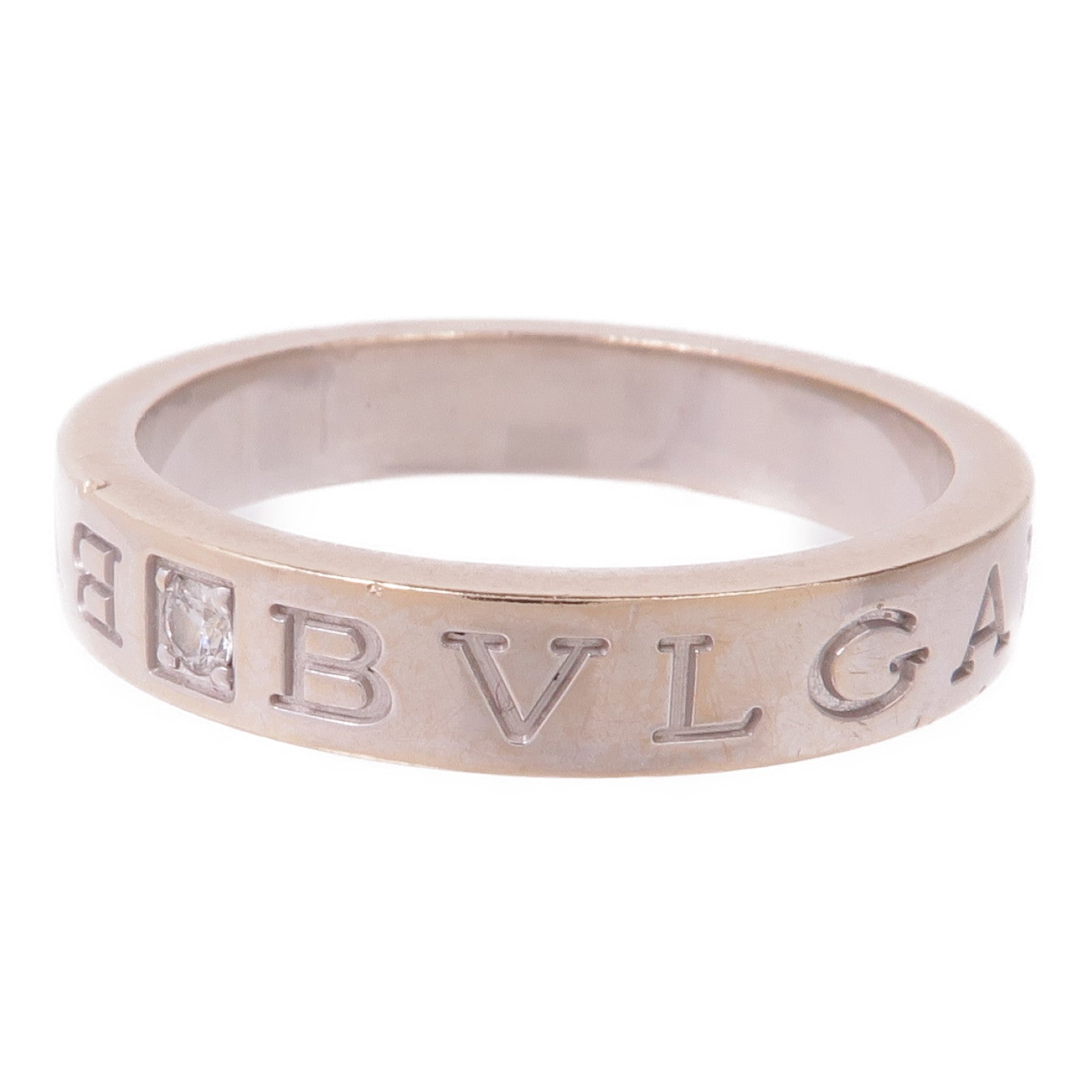 BVLGARI 【激減優惠】18K白金B.Zero1 Essential Ring鑽石戒指Bvlgari#61/US#9.5