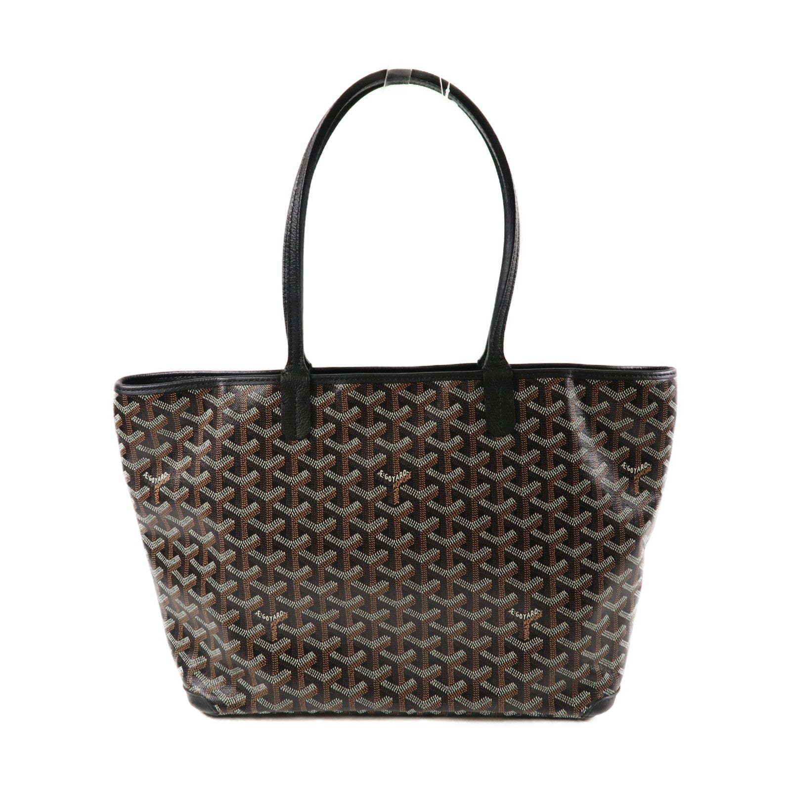 GOYARD 塗層帆布Tote Bag銀扣手挽袋黑色 Brand Off Hong Kong Online Store