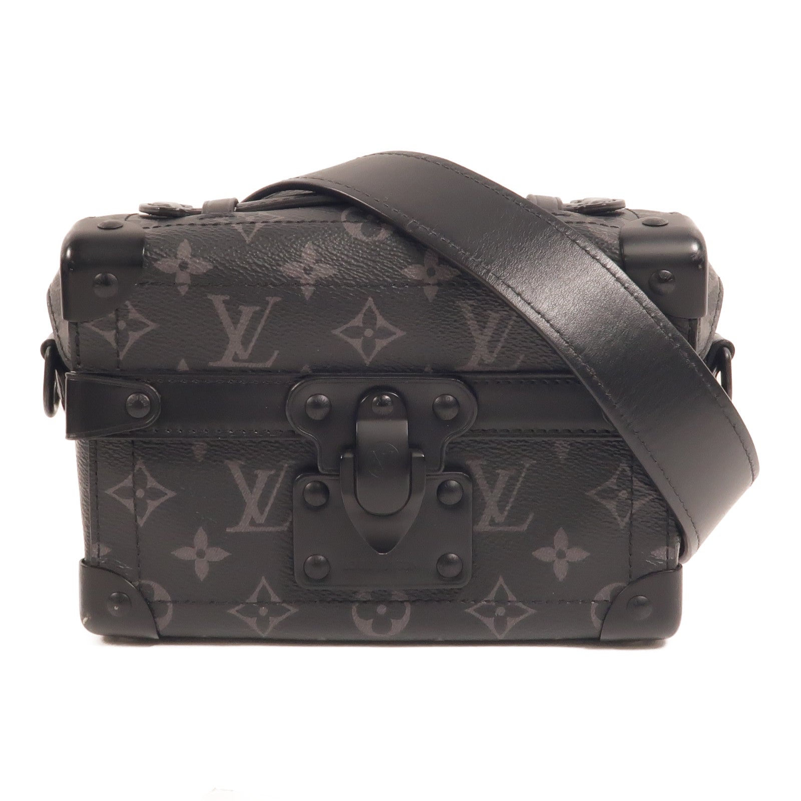LOUIS VUITTON Monogram Eclipse Soul Trunk手挽肩背兩用袋
