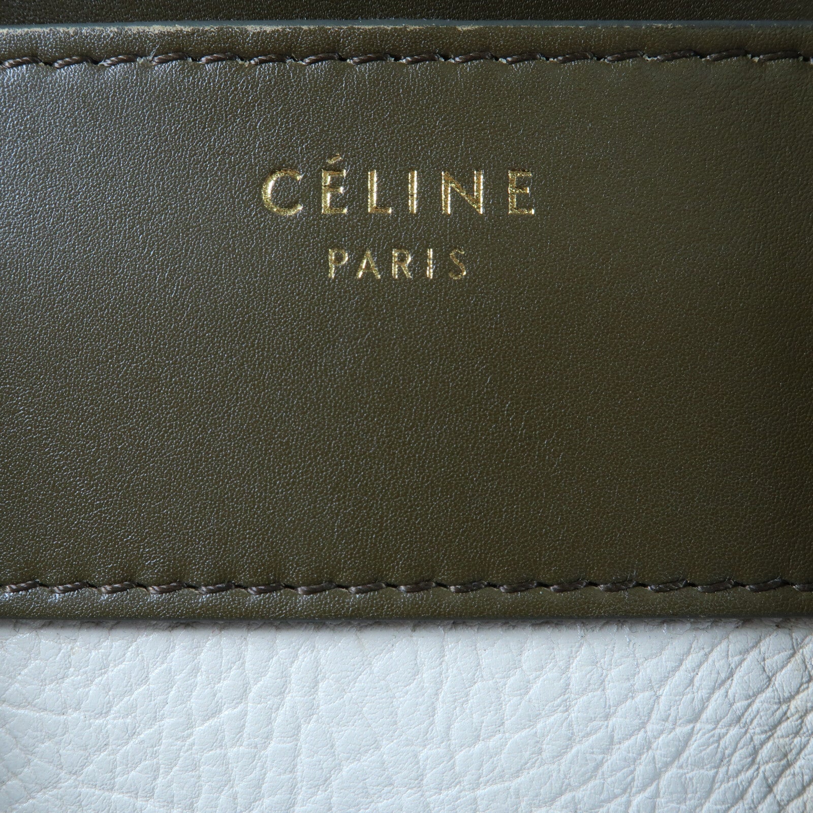 CELINE 牛皮皮革Mini Luggage手挽袋
