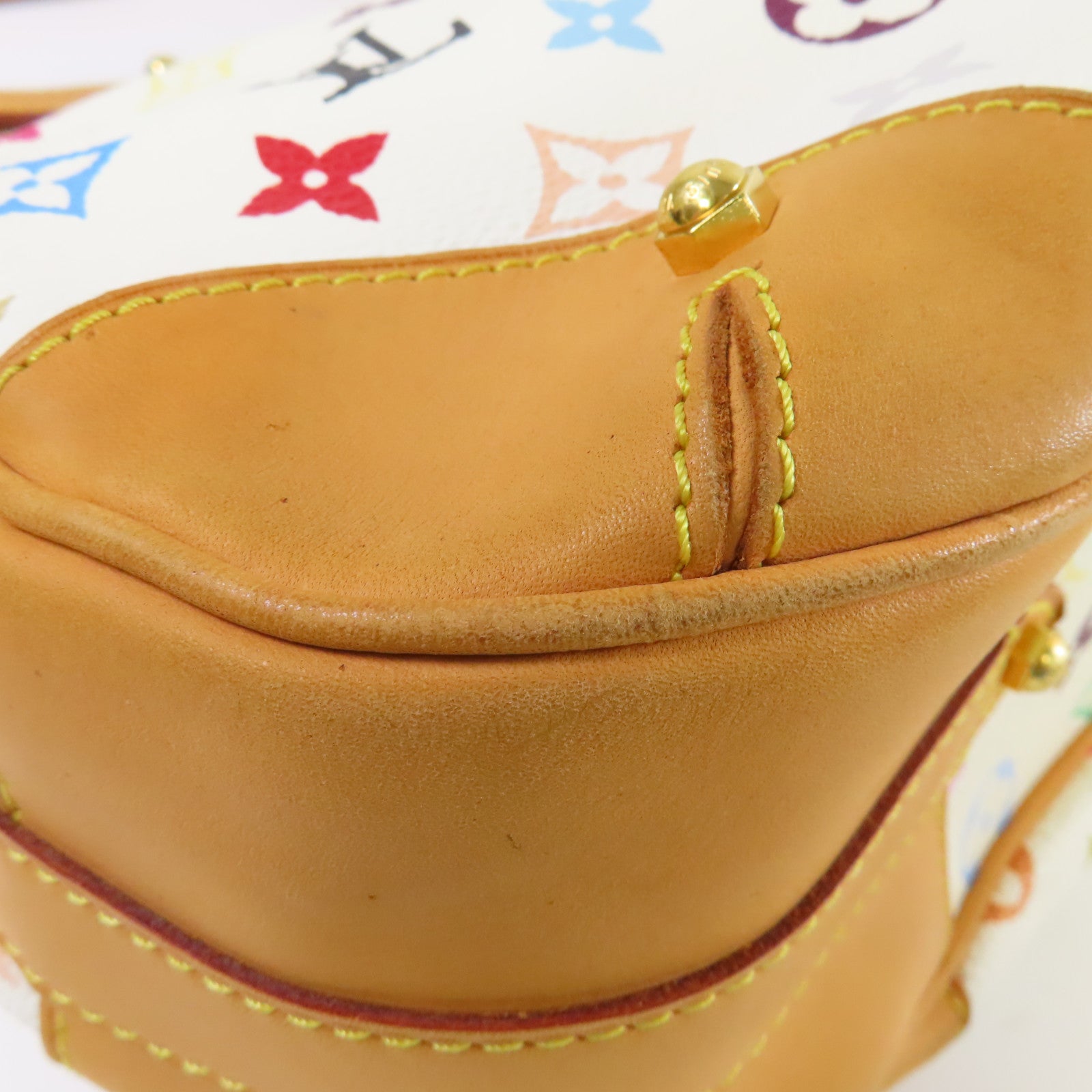LOUIS VUITTON Monogram Multicolore Greta Shoulder Bag金扣肩背袋白色/彩色