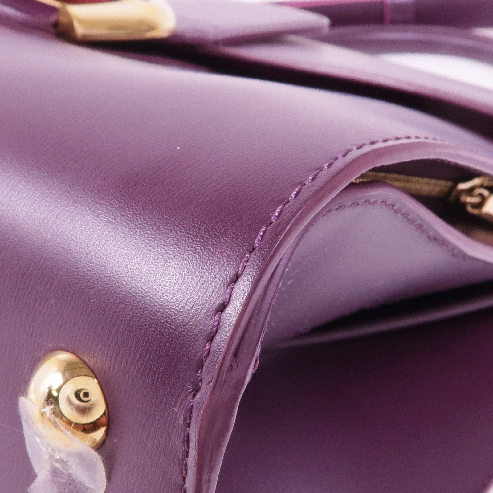 Delvaux 牛皮皮革Brillant MM金扣手挽肩背兩用袋