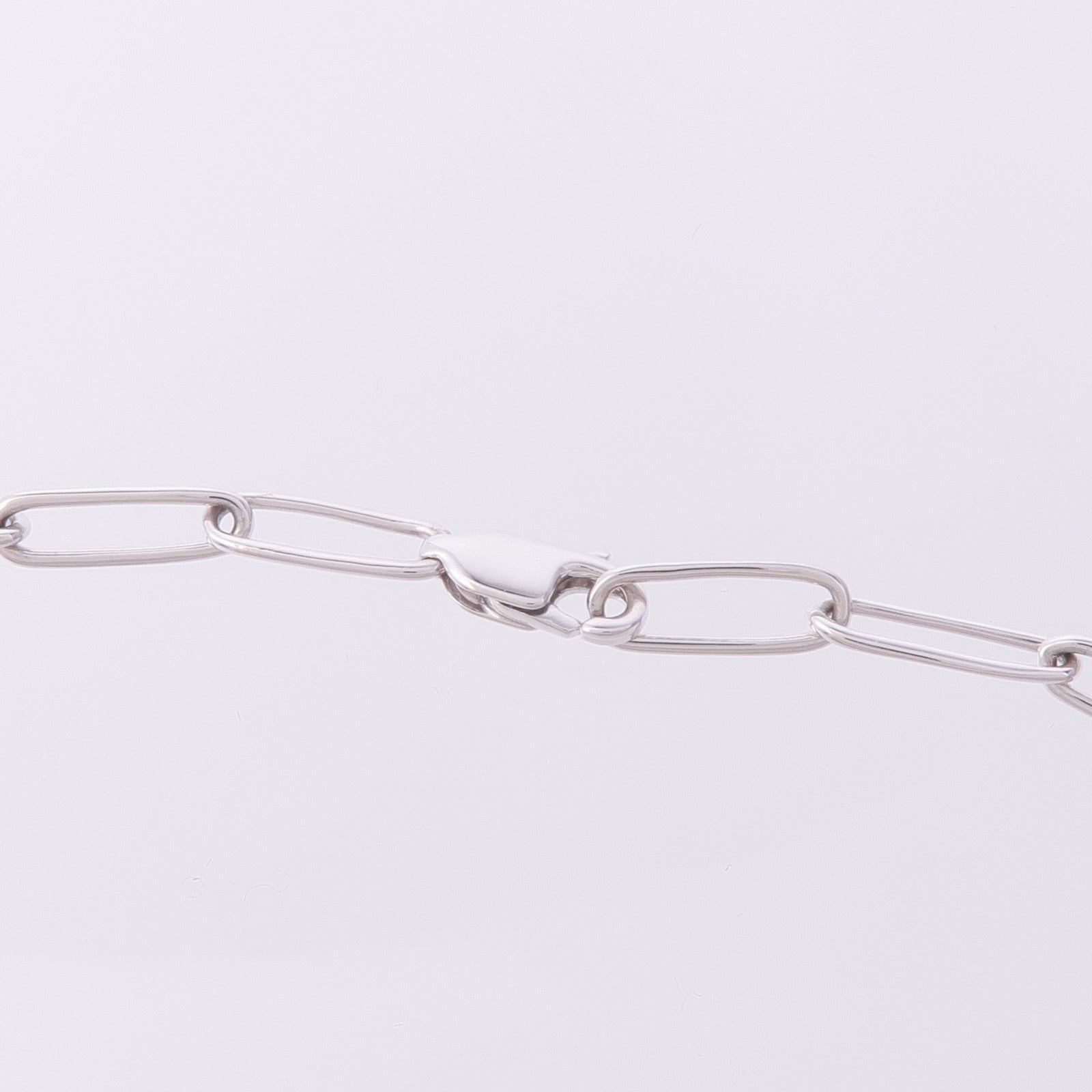 TIFFANY＆CO 18K白金Lock Pendant鑽石項鍊