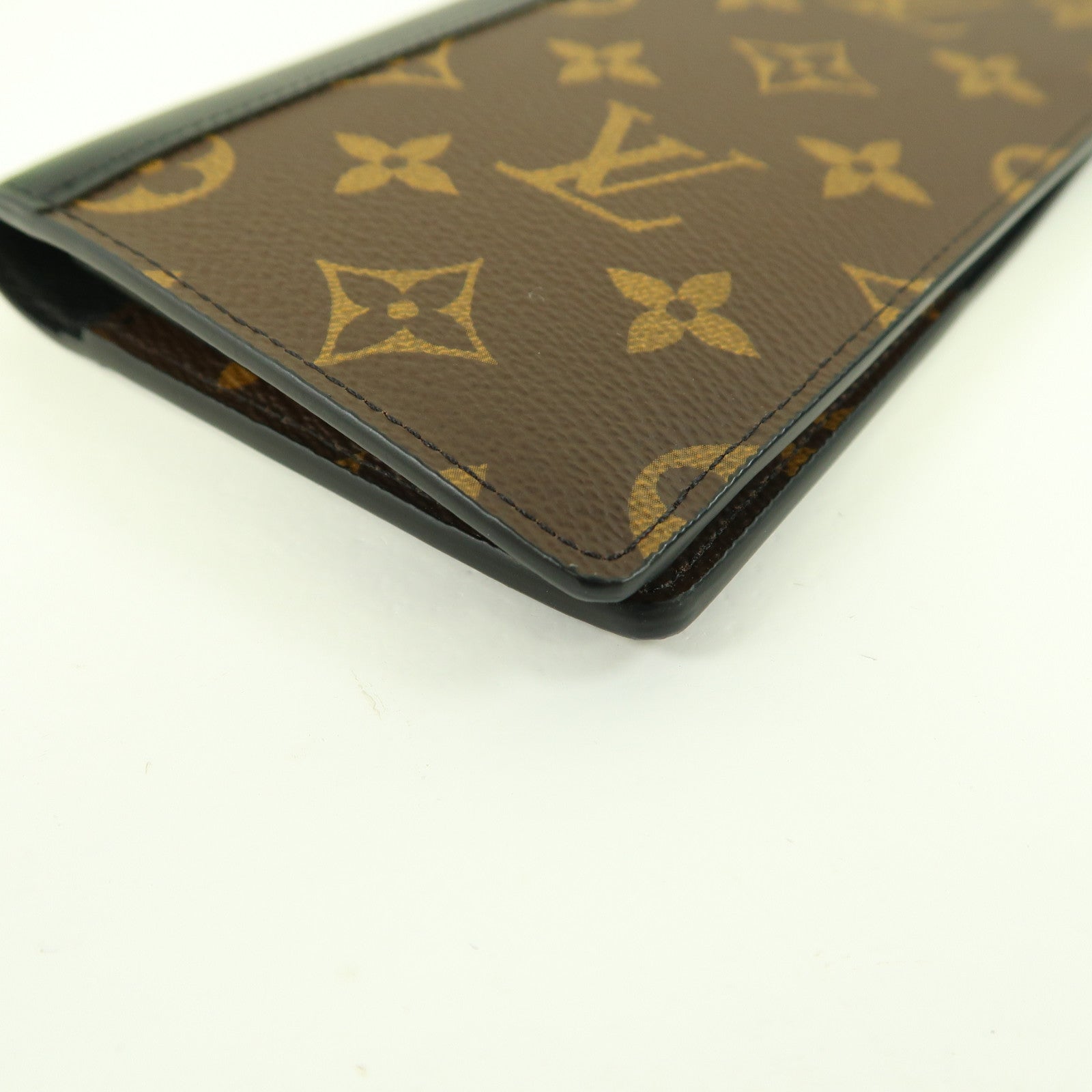LOUIS VUITTON 【激減優惠】Monogram Portefeuille Brazza銀扣長錢包啡色