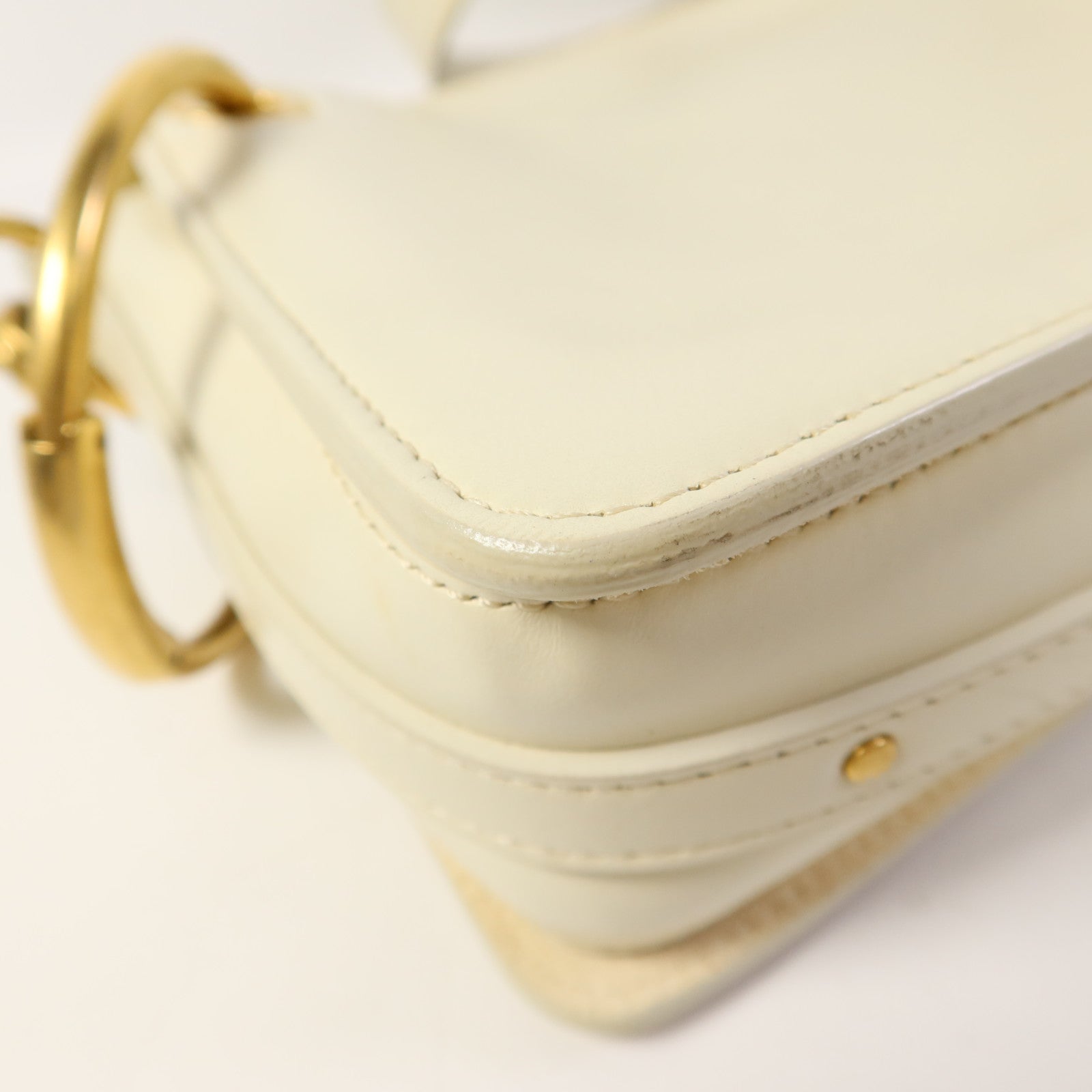 Chloe 牛皮皮革Shoulder Bag金扣肩背袋