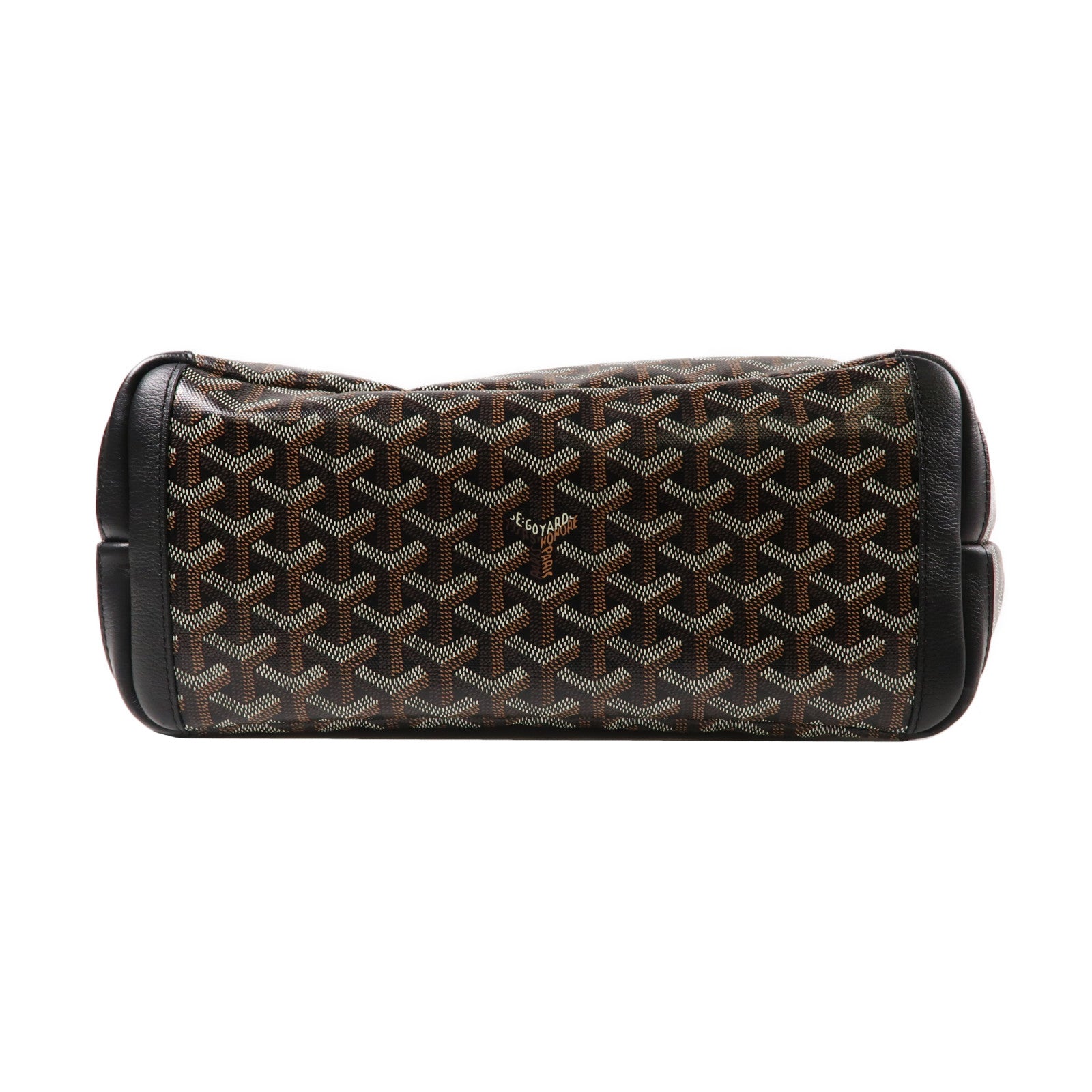 GOYARD 塗層帆布Tote Bag銀扣手挽袋黑色