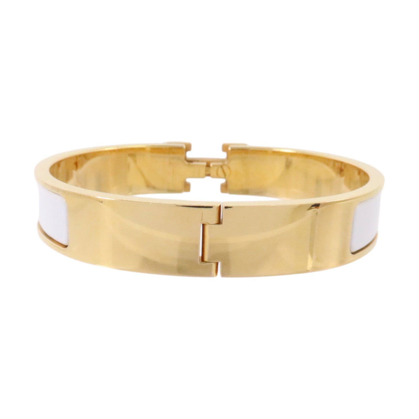 HERMES 金屬/琺瑯Clic H Bracelet金扣手鏈