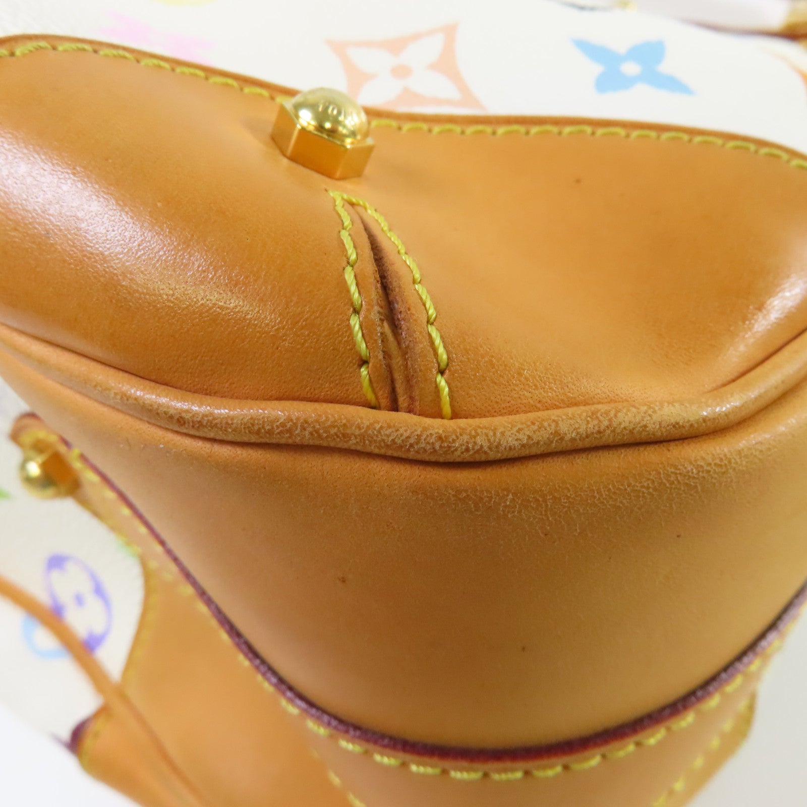 LOUIS VUITTON Monogram Multicolore Greta Shoulder Bag金扣肩背袋白色/彩色