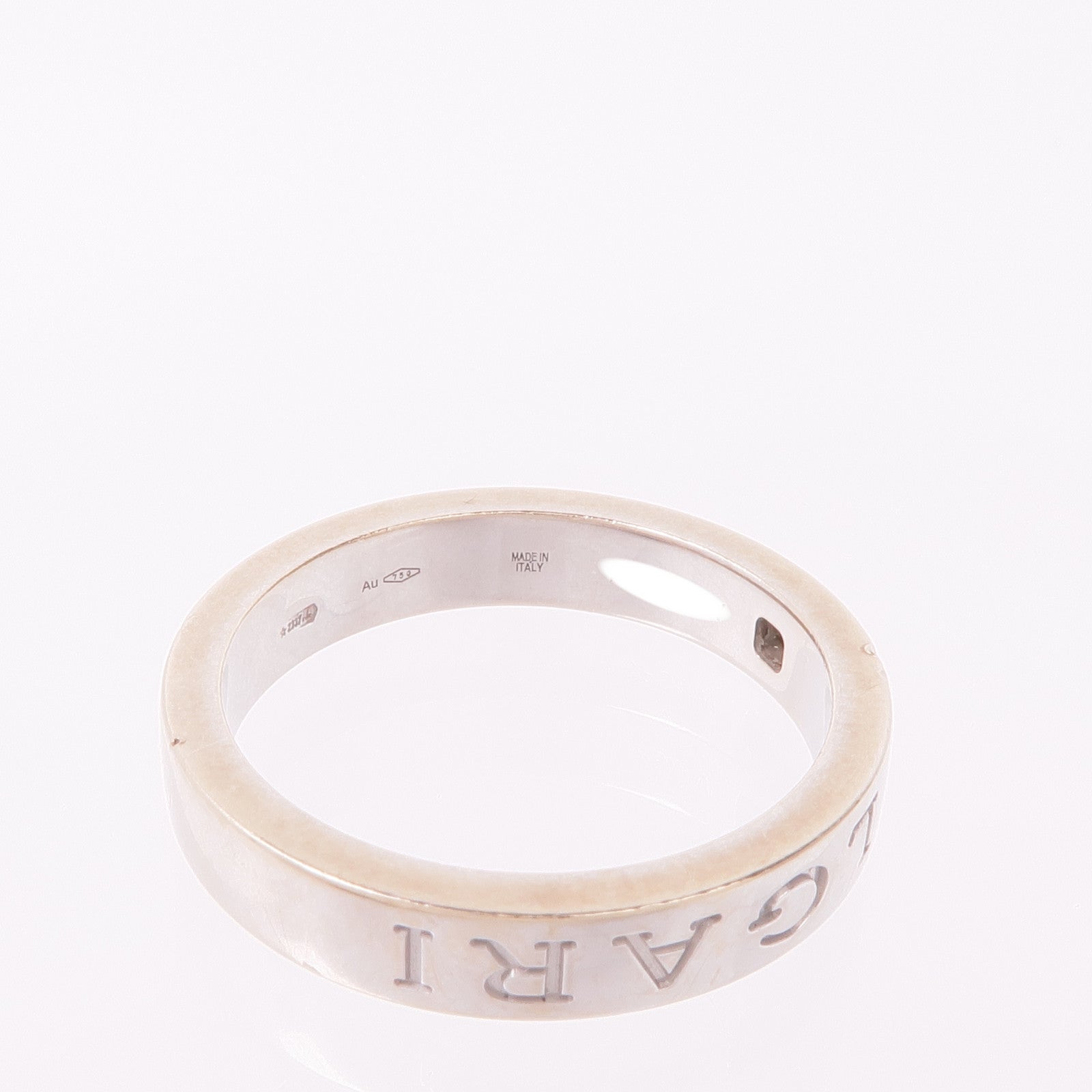 BVLGARI 【激減優惠】18K白金B.Zero1 Essential Ring鑽石戒指Bvlgari#61/US#9.5