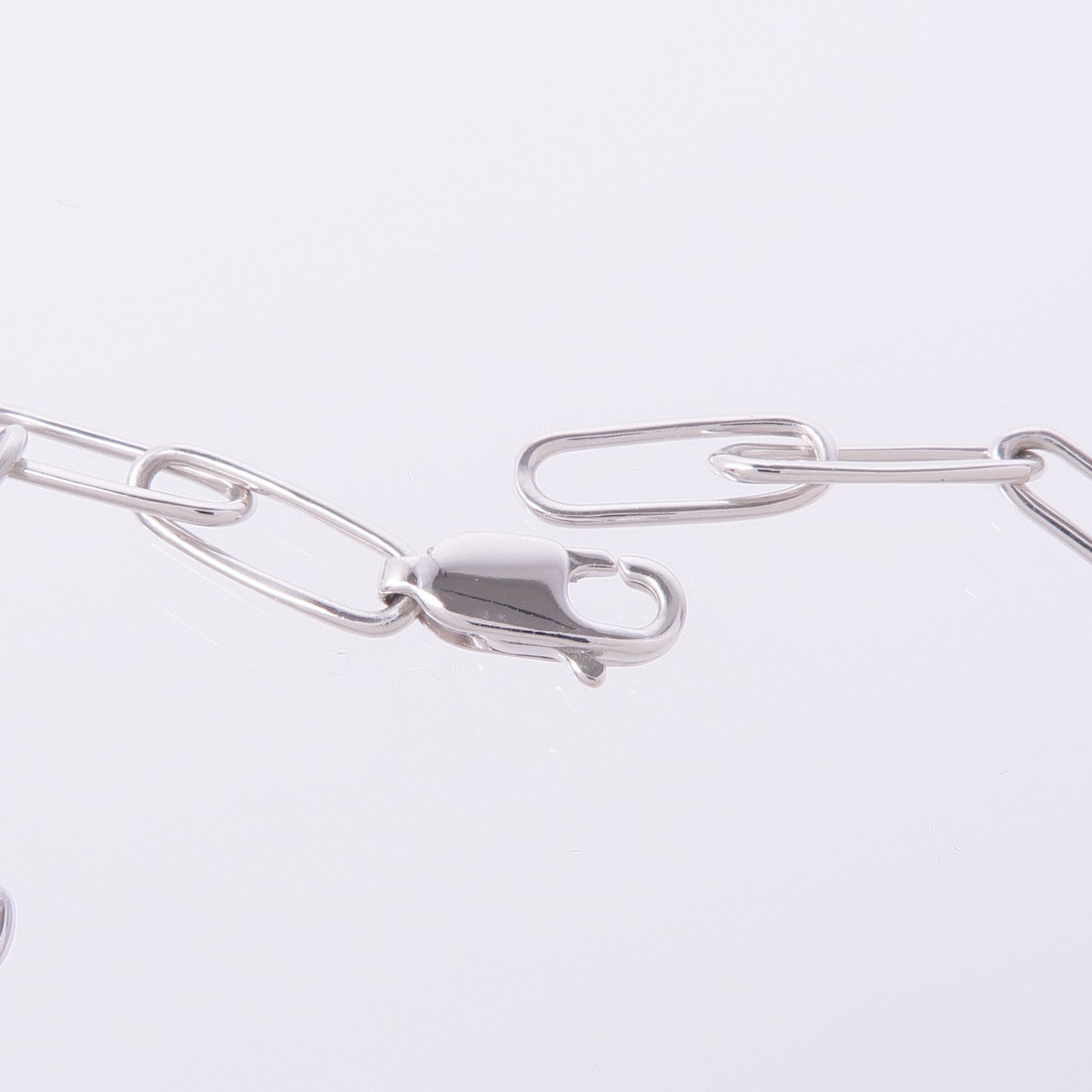 TIFFANY＆CO 18K白金Lock Pendant鑽石項鍊