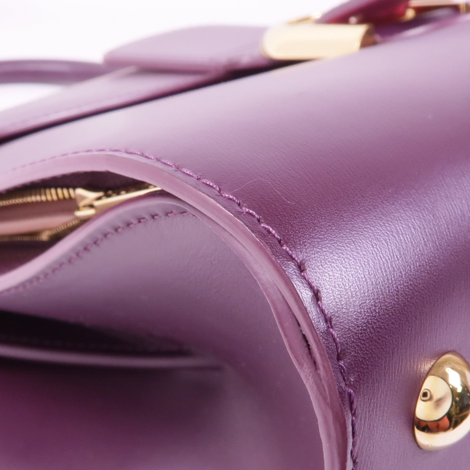 Delvaux 牛皮皮革Brillant MM金扣手挽肩背兩用袋