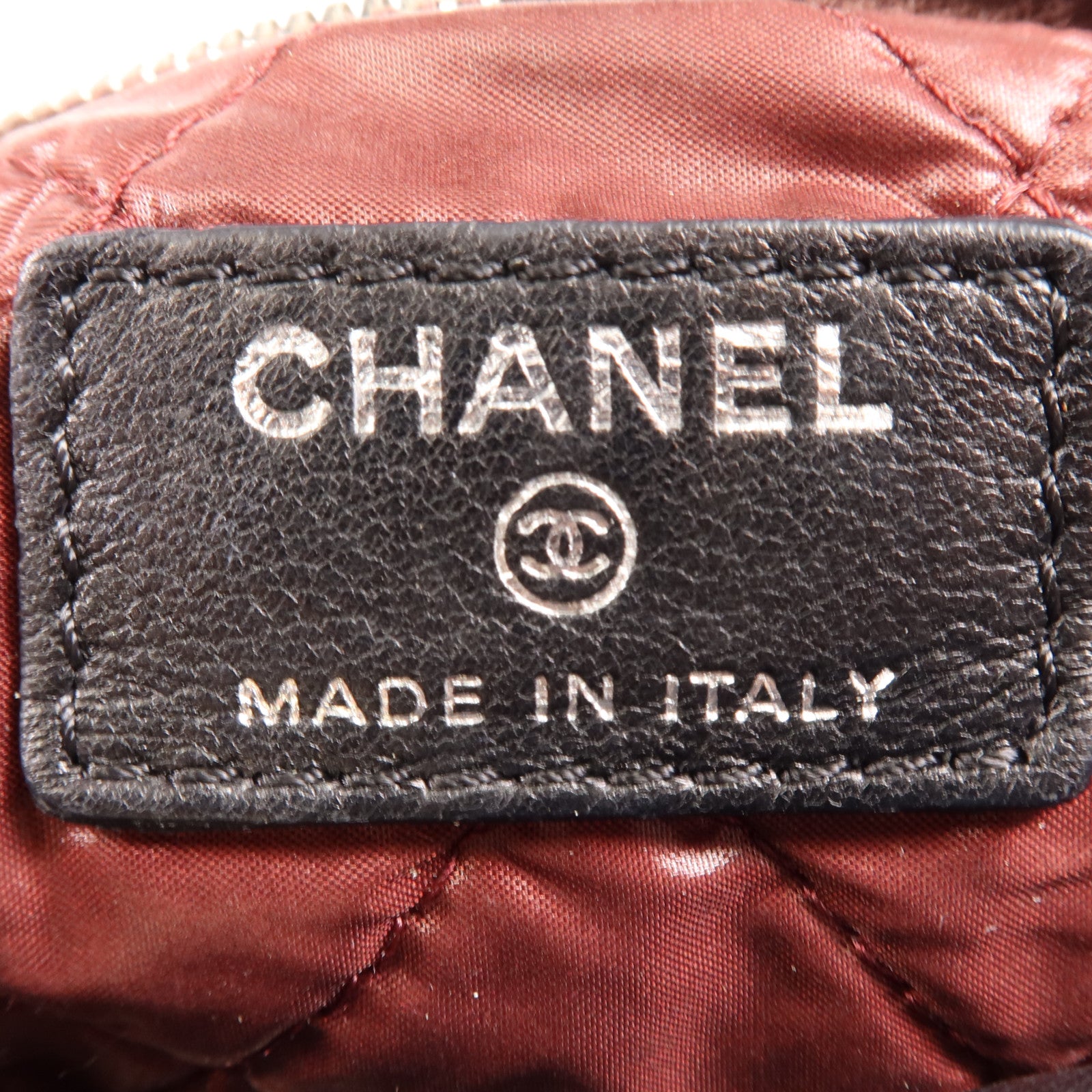 CHANEL 牛皮皮革Hand Bag銀扣手挽袋