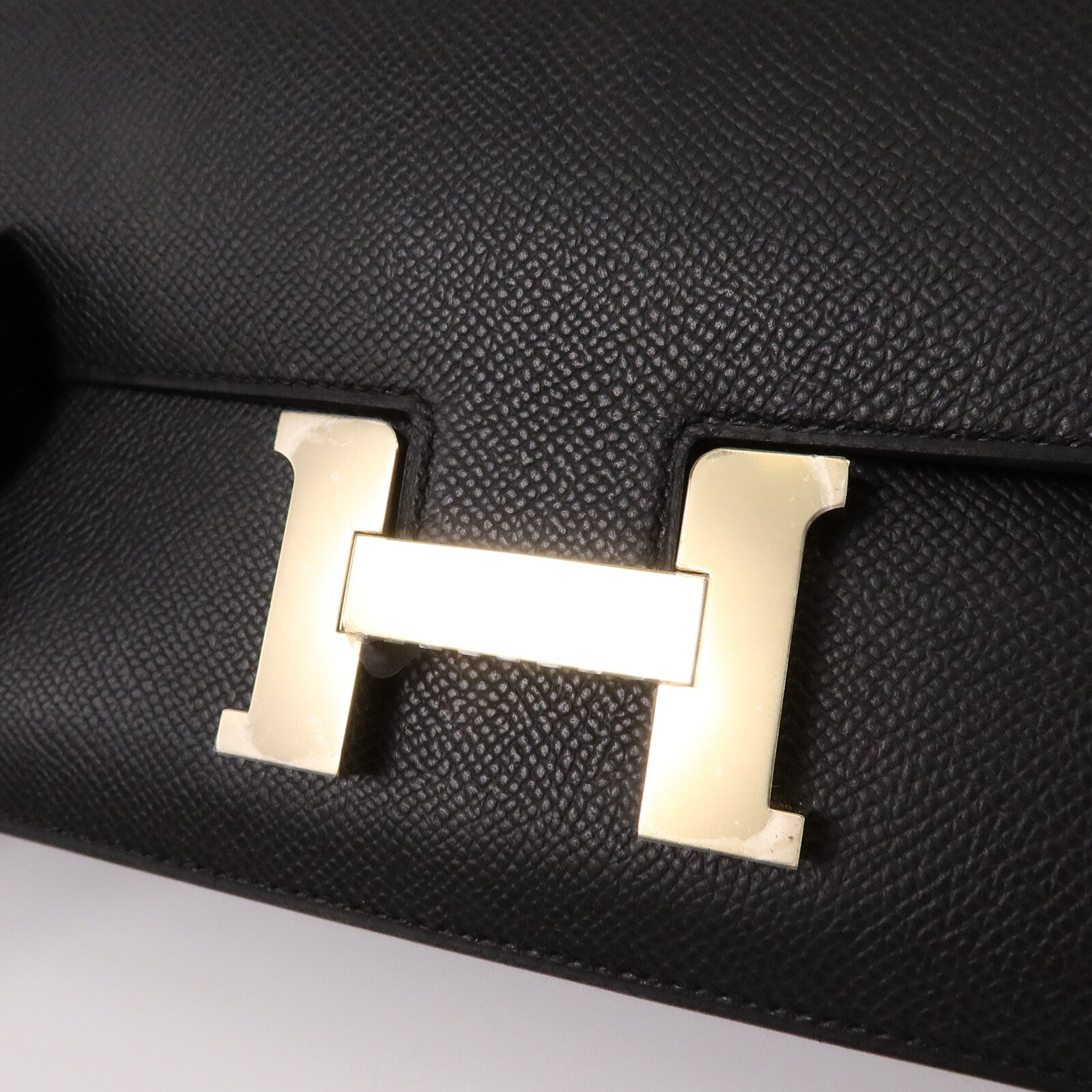 HERMES Epsom皮革Constance Elan肩背袋Plomb