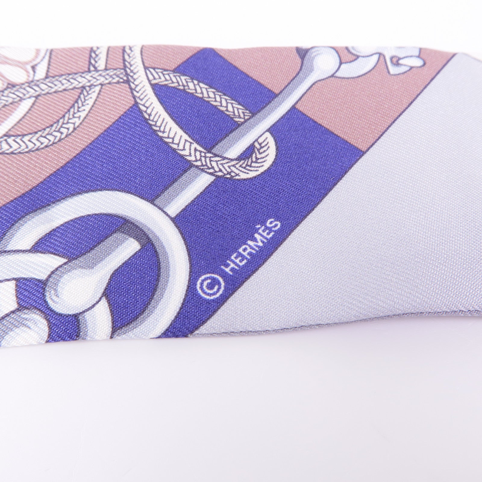 HERMES 絲質Twilly絲巾