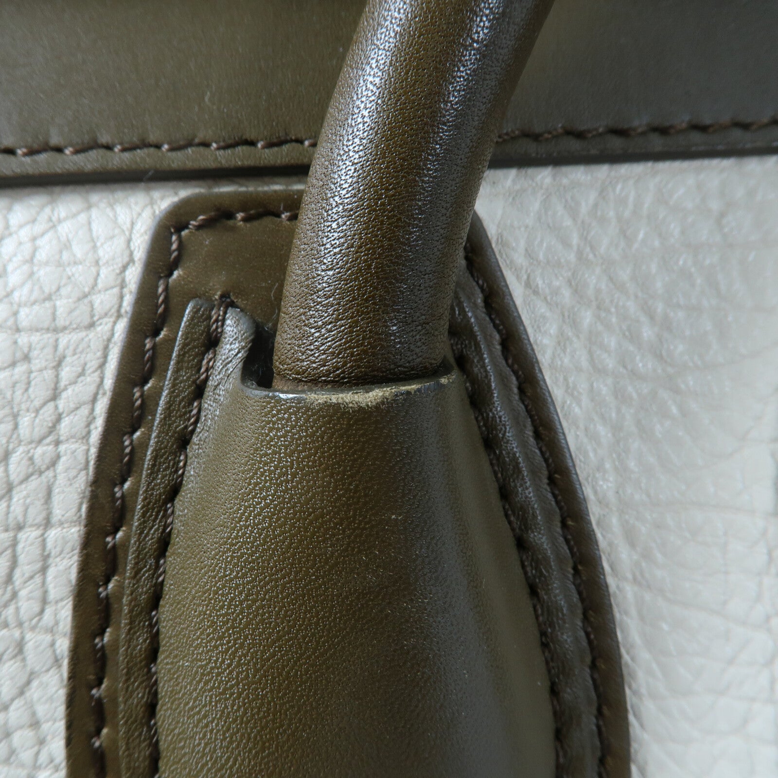 CELINE 牛皮皮革Mini Luggage手挽袋