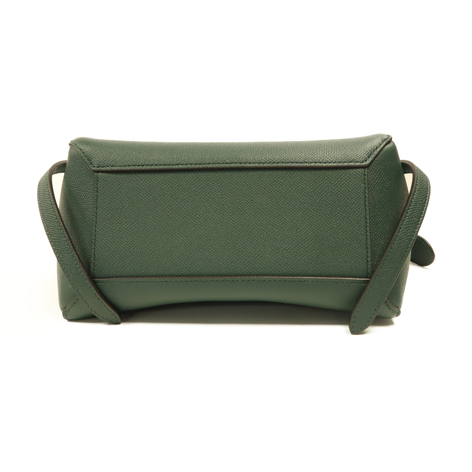 CELINE 牛皮皮革Micro Belt Bag金扣手挽肩背兩用袋綠色