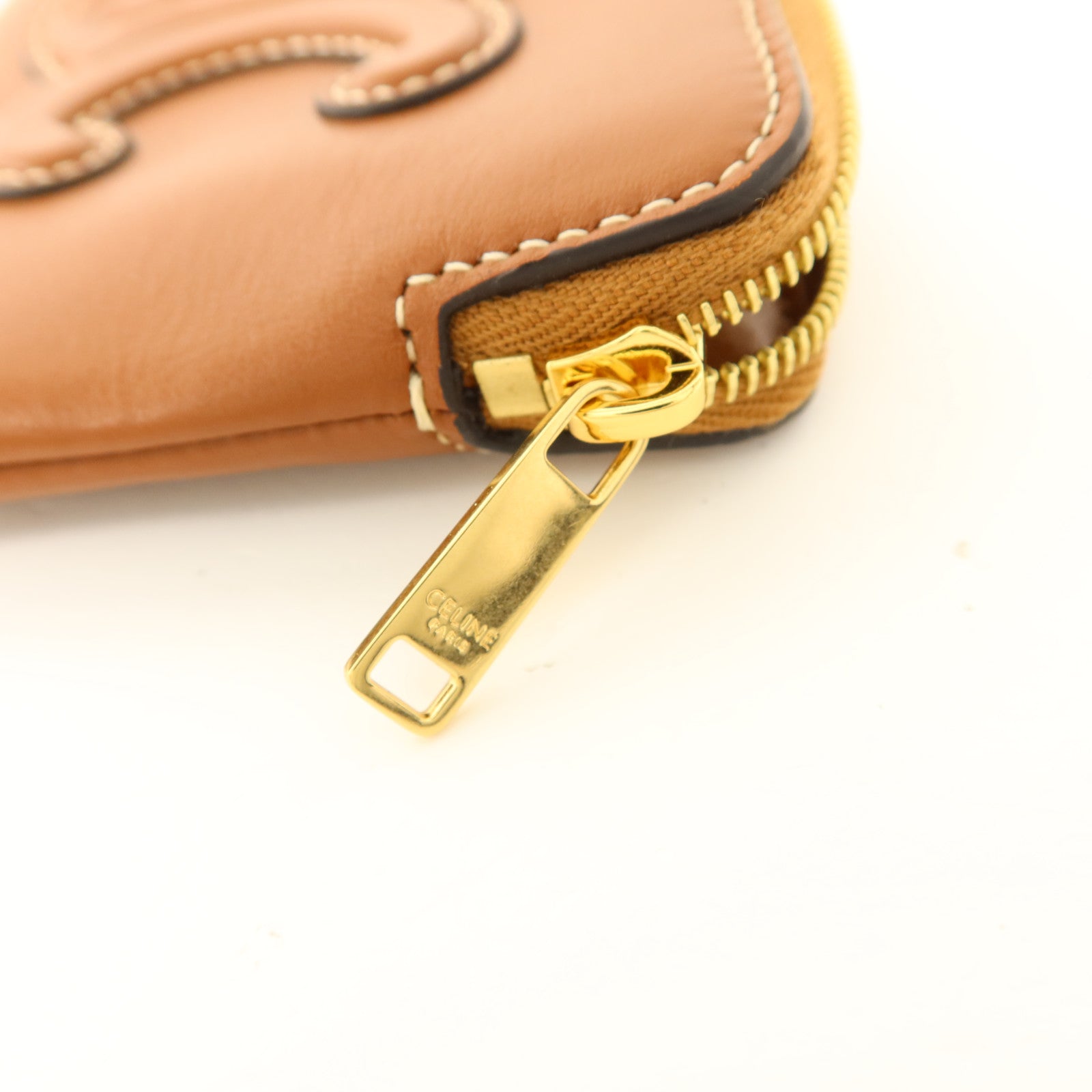 CELINE 牛皮皮革Coin Bag金扣零錢包