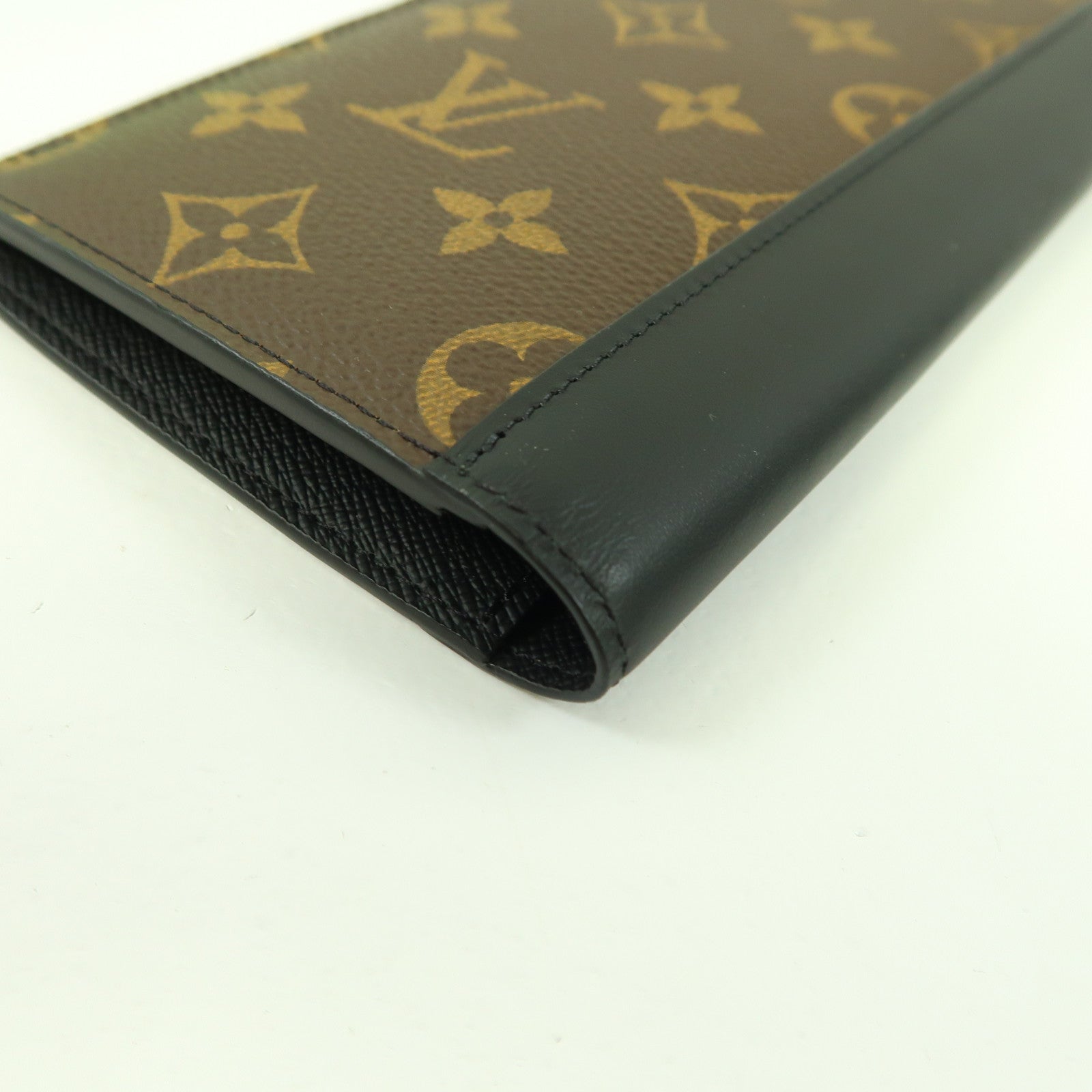 LOUIS VUITTON 【激減優惠】Monogram Portefeuille Brazza銀扣長錢包啡色