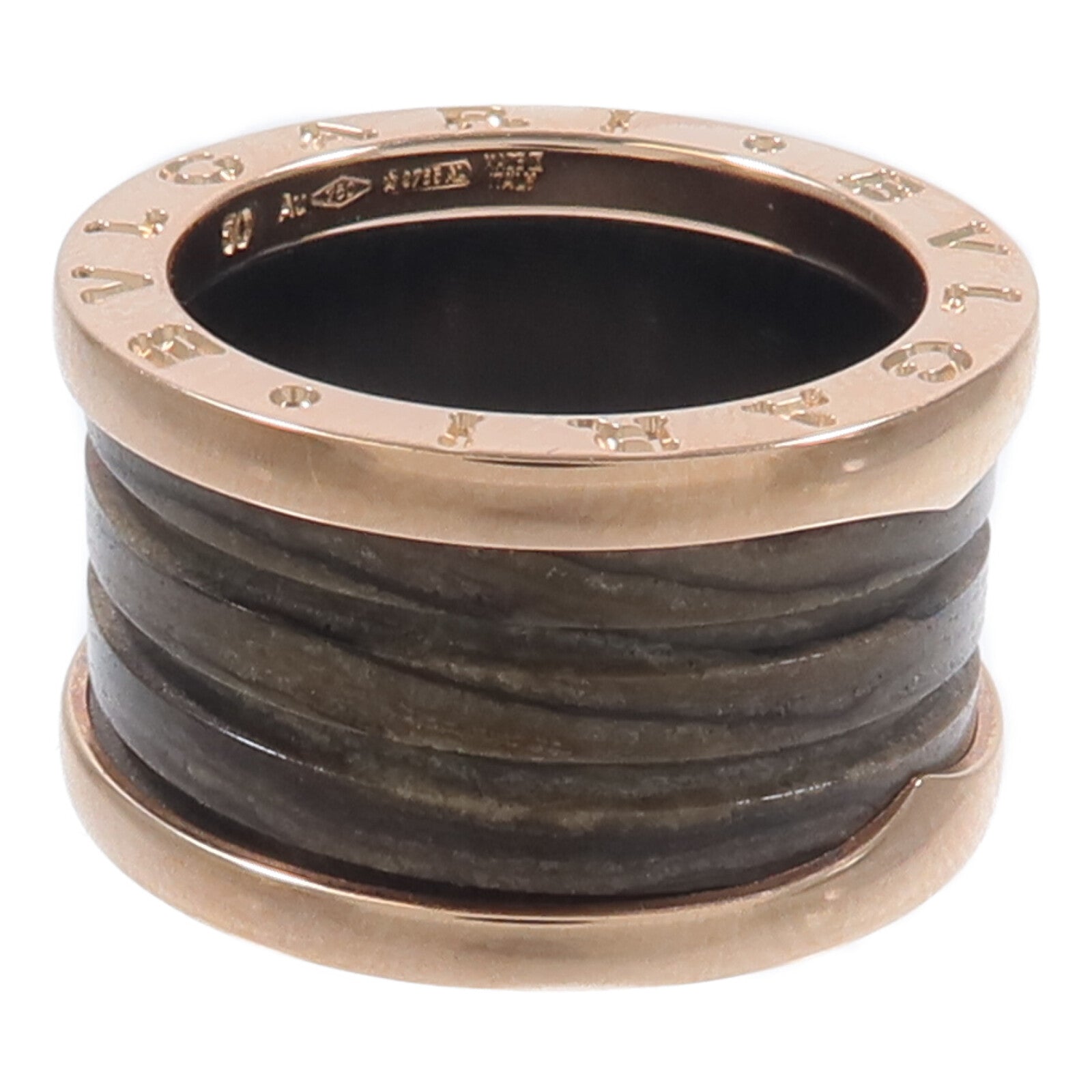 BVLGARI 18K玫瑰金B-zero1 Ring戒指
