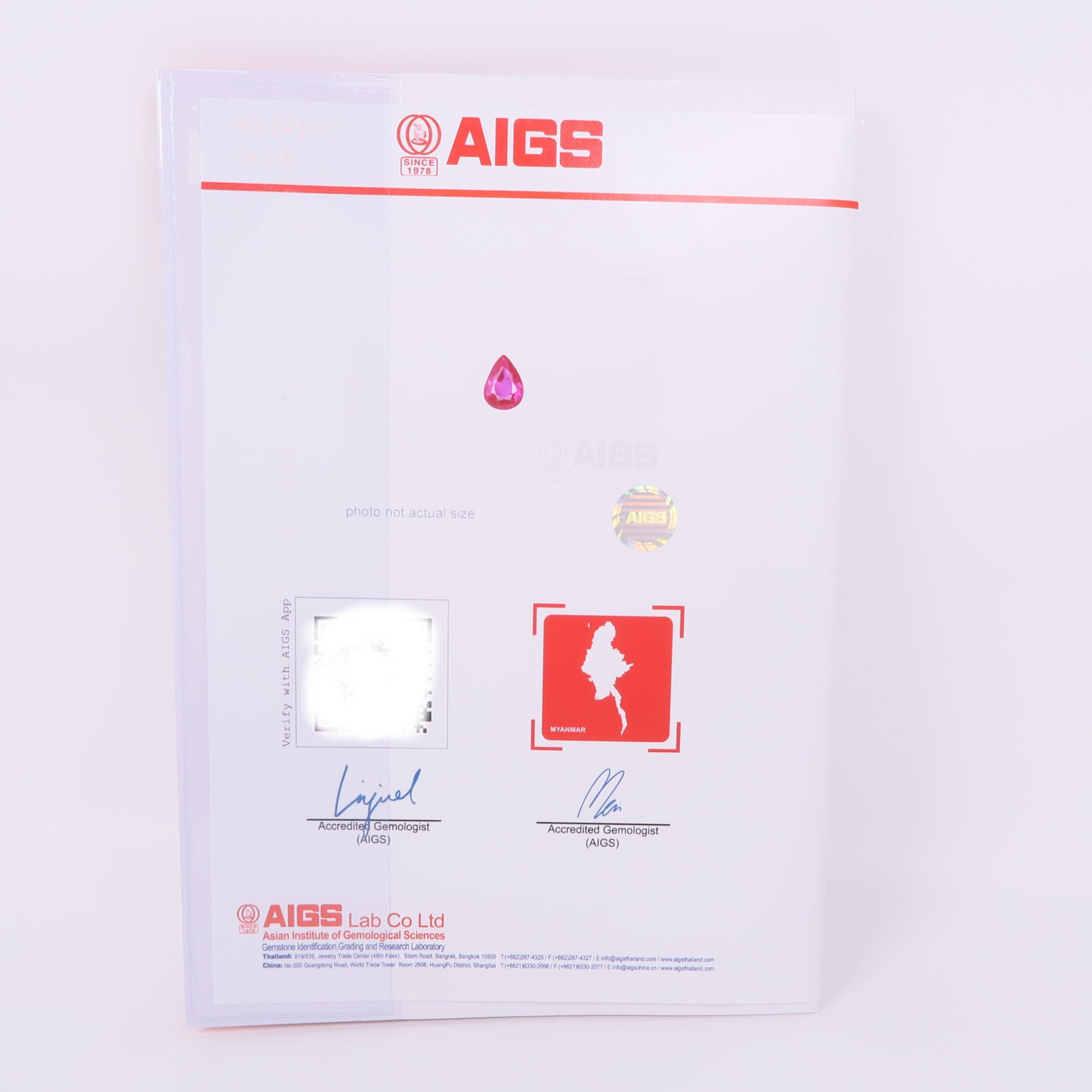 JEWELRY 【激減優惠】PT900鉑金Ruby/Diamond Ring紅寶石/鑽石戒指US#6.5