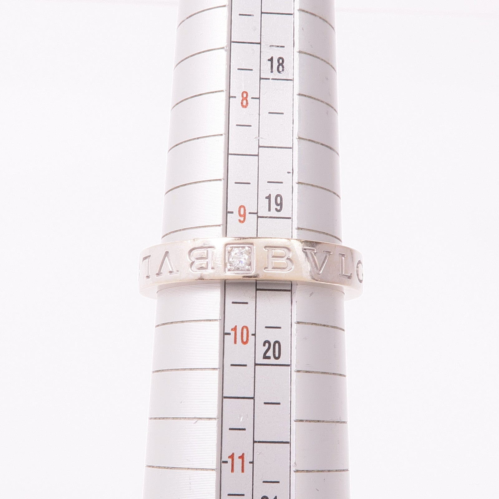 BVLGARI 【激減優惠】18K白金B.Zero1 Essential Ring鑽石戒指Bvlgari#61/US#9.5