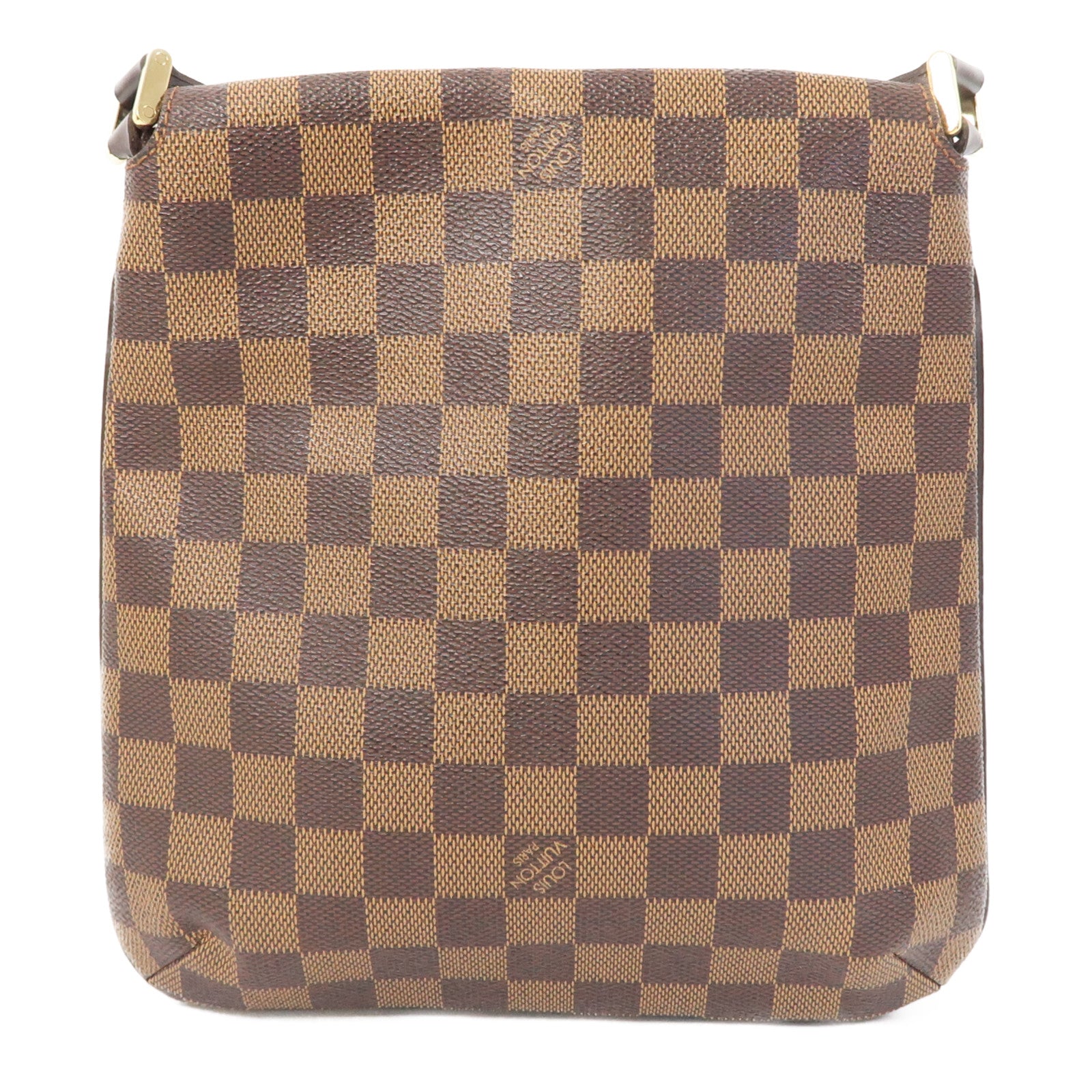 LOUIS VUITTON Damier Musette Salsa金扣肩背袋啡色