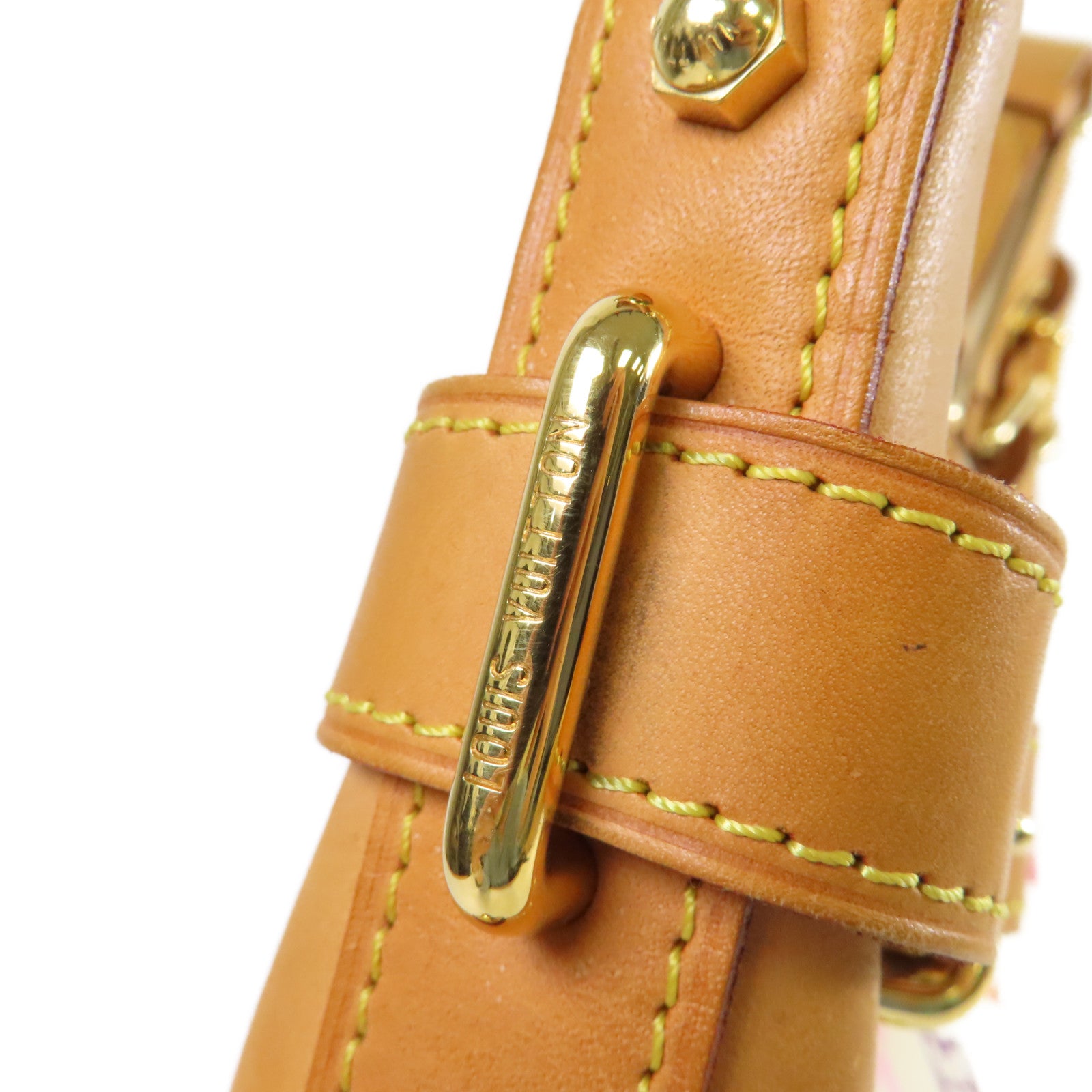 LOUIS VUITTON Monogram Multicolore Greta Shoulder Bag金扣肩背袋白色/彩色