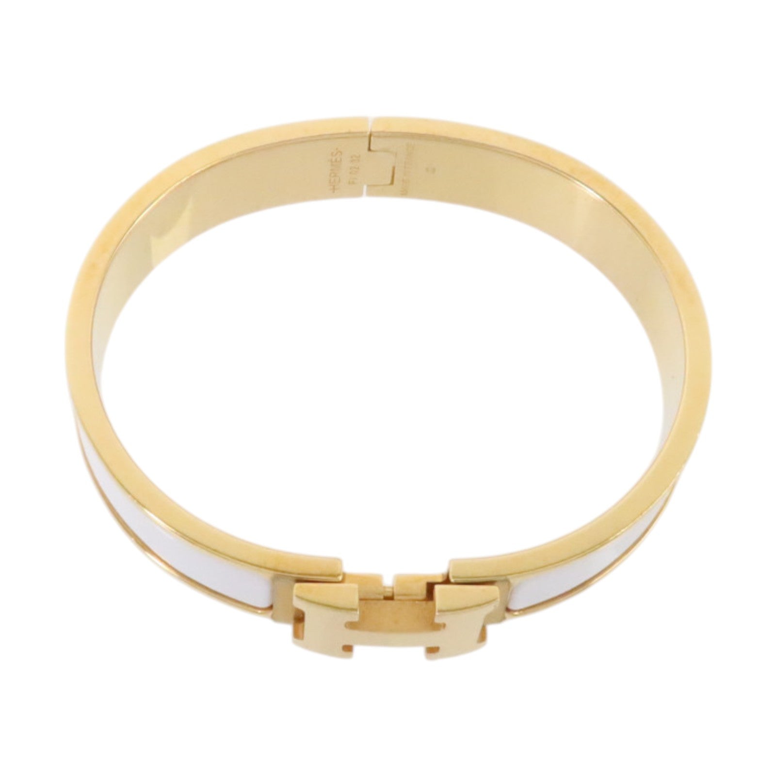 HERMES 金屬/琺瑯Clic H Bracelet金扣手鏈