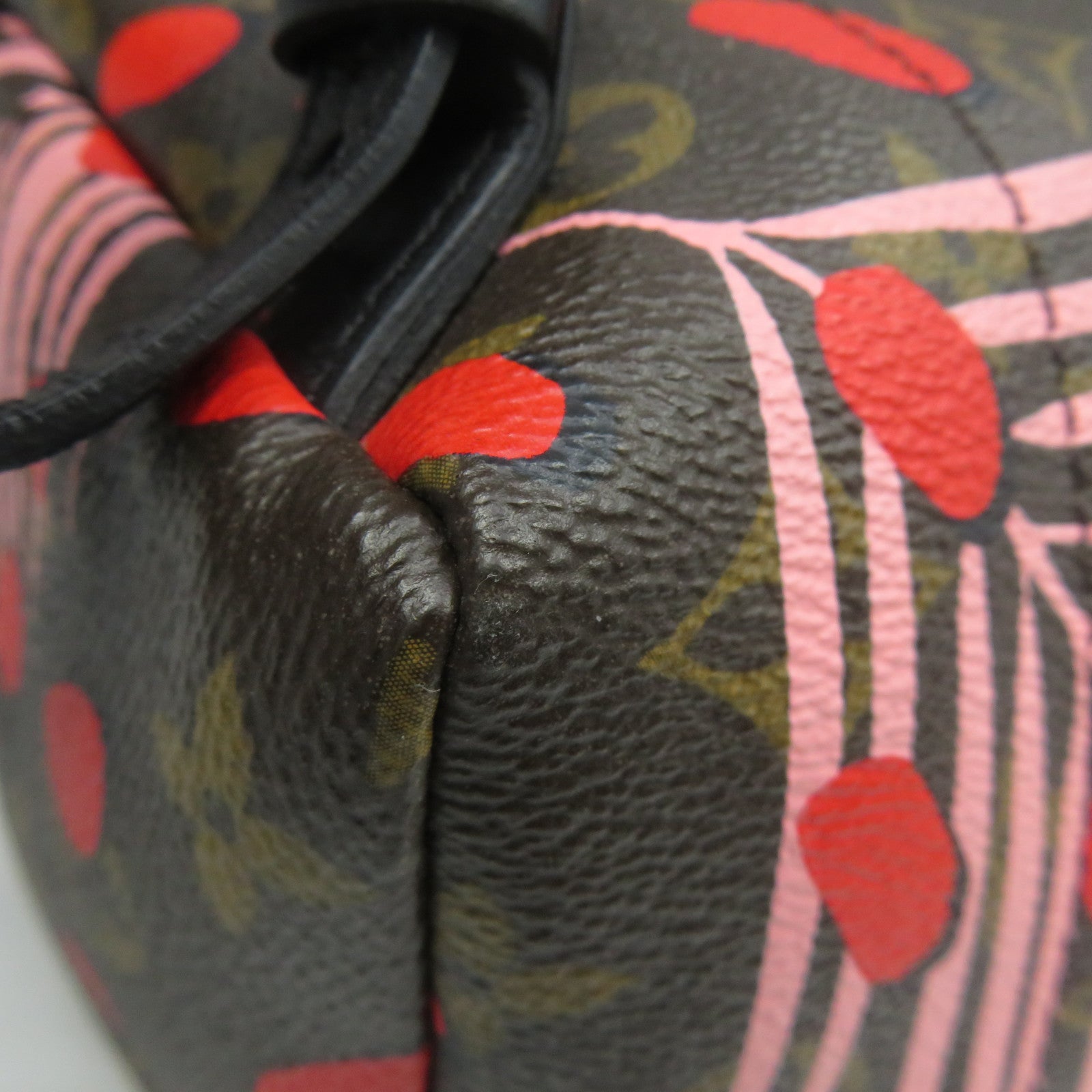 LOUIS VUITTON 【激減優惠】Monogram Jungle Dot Palm Springs PM金扣背包啡色/粉紅色